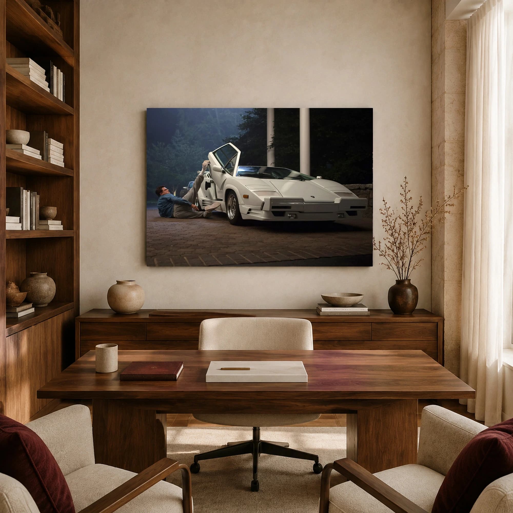 The Wolf of Wall Street Lamborghini Scene Canvas Print, view 8