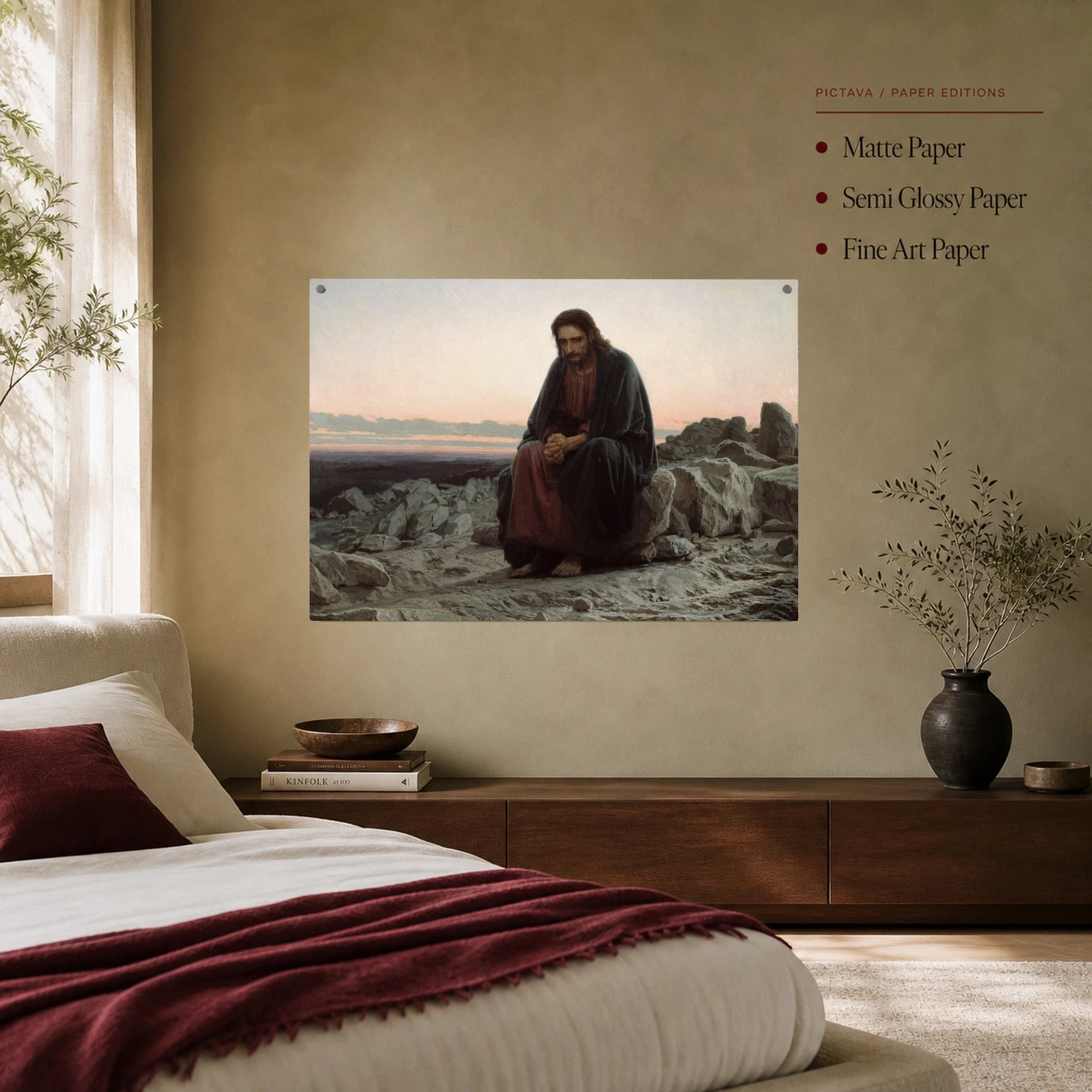 Christ in the Wilderness Fine Art Canvas Print, view 7