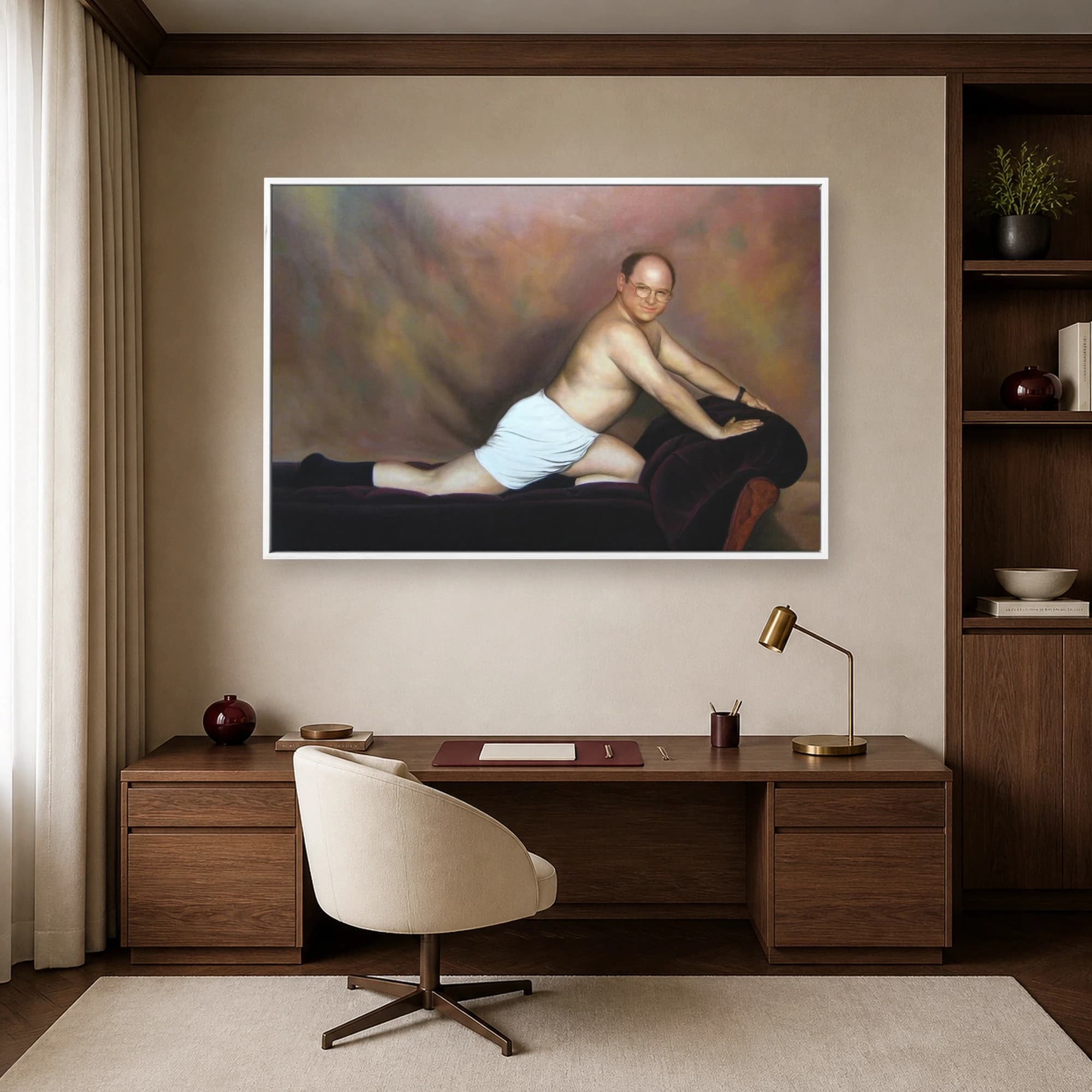 The Timeless George Costanza Classical Portrait Canvas Print, view 7