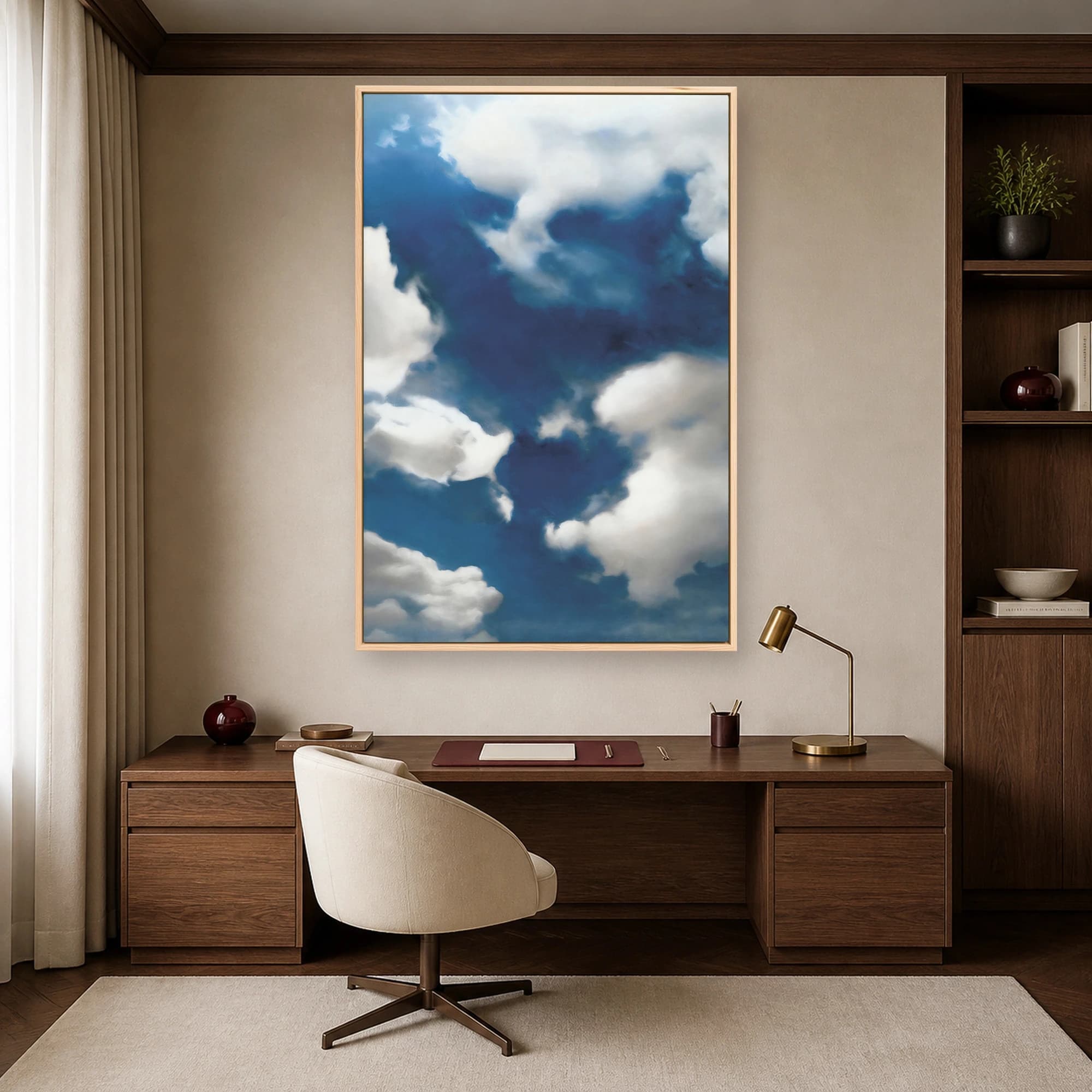 Celestial Blue Expanse Canvas Print, view 5