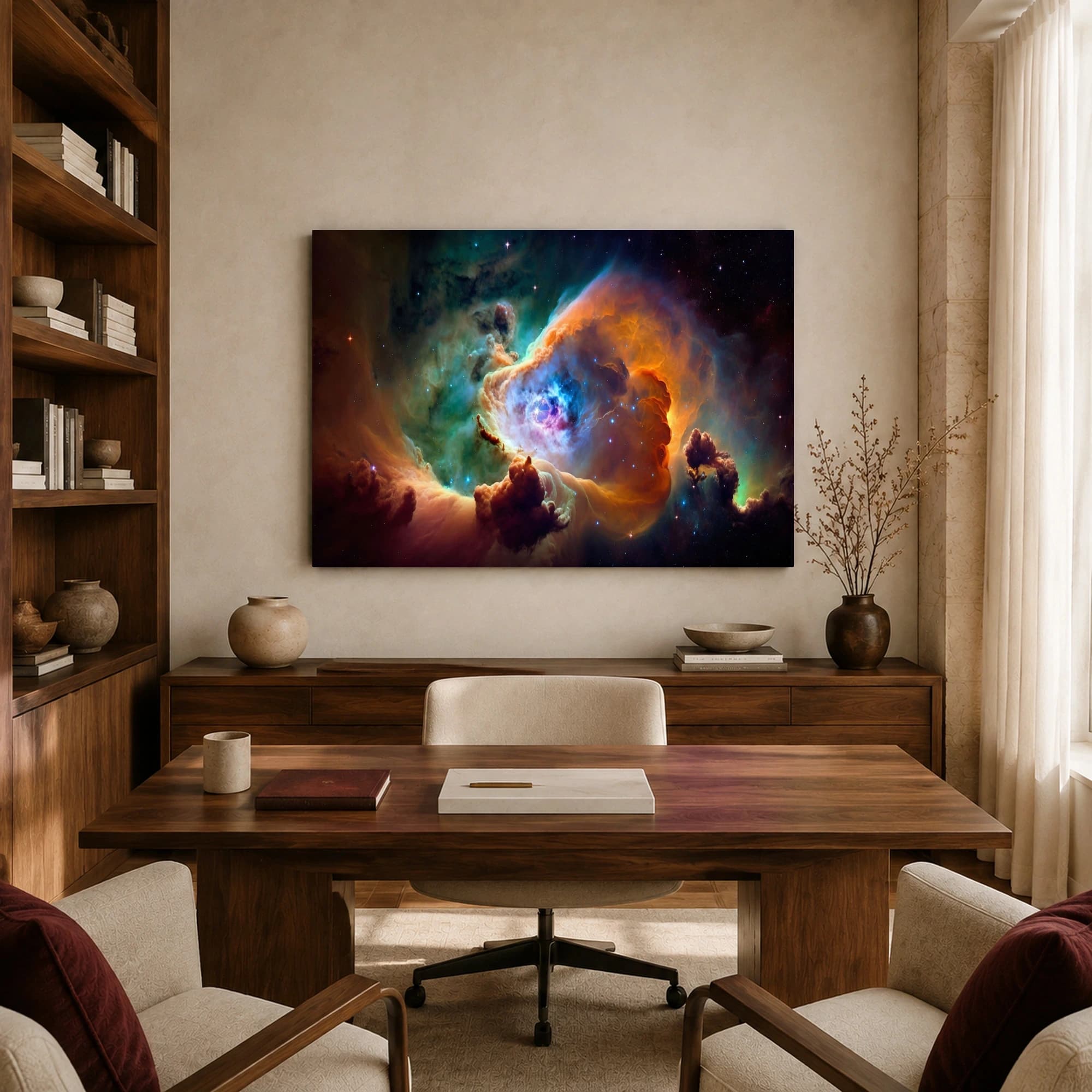 Cosmic Nebula Canvas Print | Abstract Space Wall Art, view 8