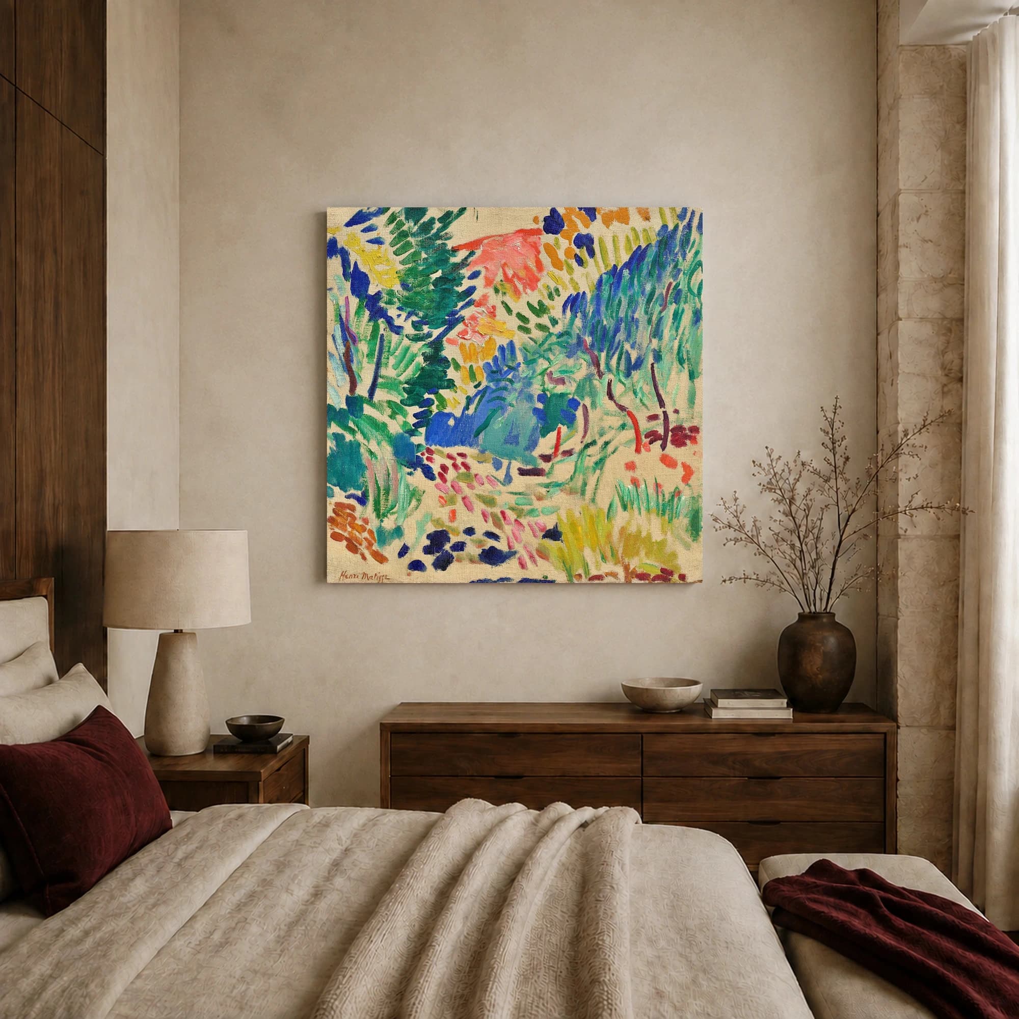 Henri Matisse Colorful Landscape Fine Art Print, view 2
