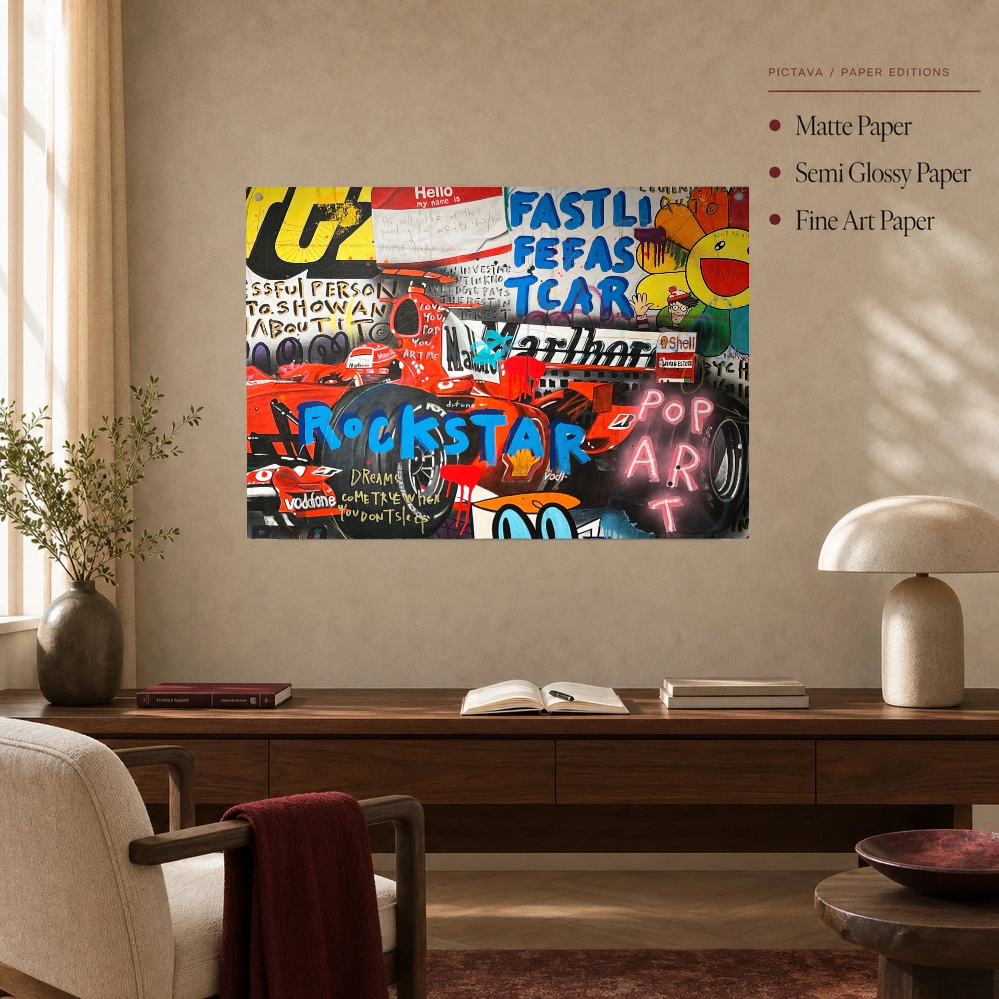 Formula One Racing Pop Art Canvas Print, view 5