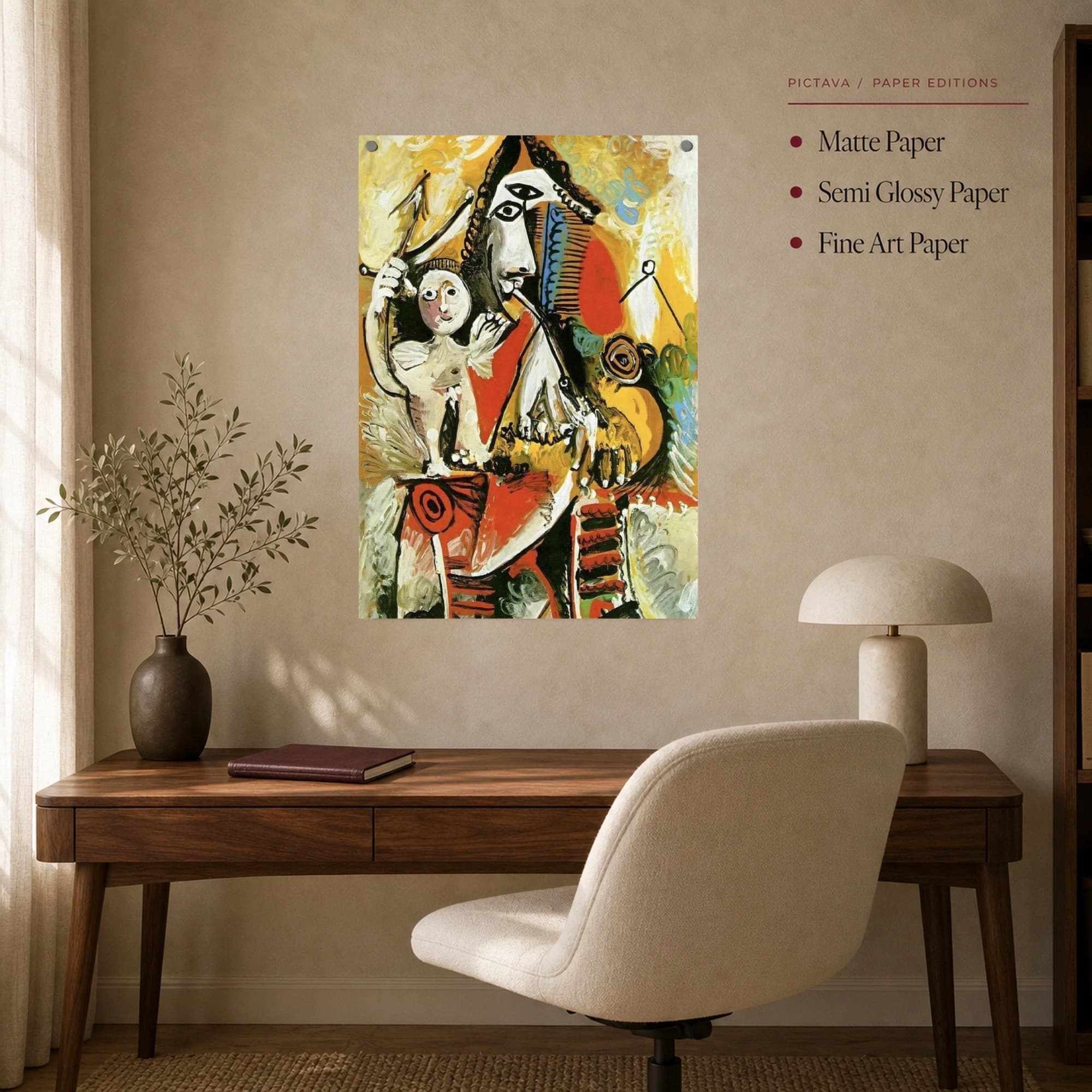 Venus and Cupid Modern Abstract Art Print, view 7