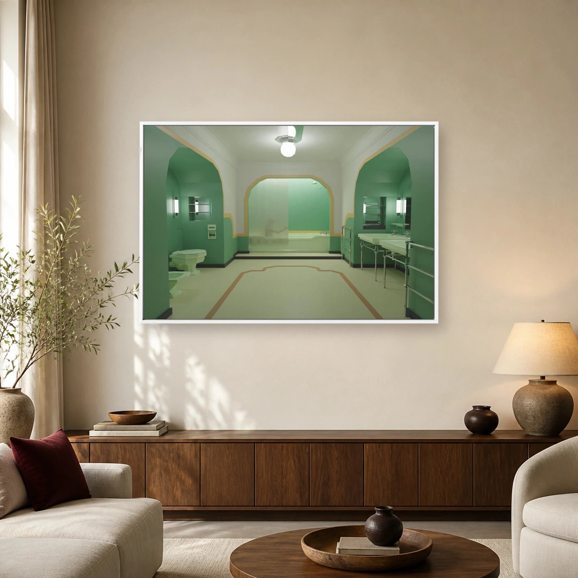 The Shining Room 237 Bathroom Cinematic Art Print, view 2