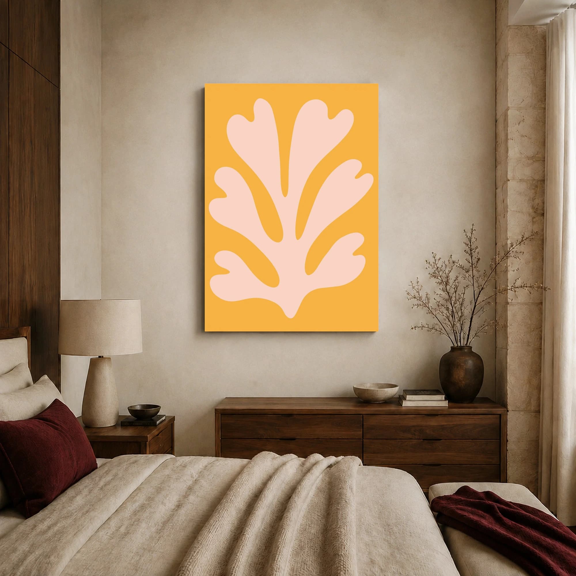 Abstract Coral Cut Out Wall Art, view 7