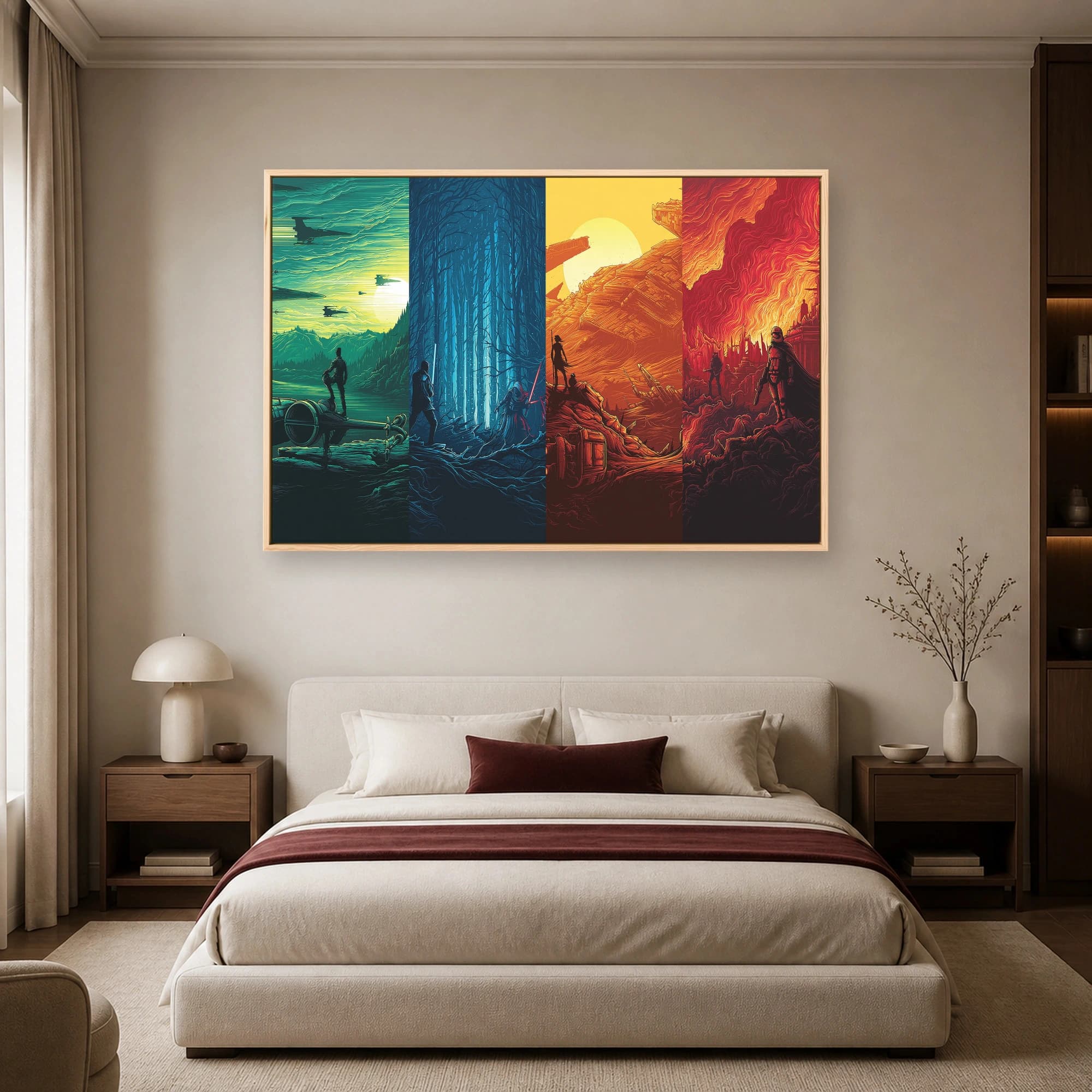 Star Wars Sci-Fi Cinematic Four-Panel Wall Art, view 5