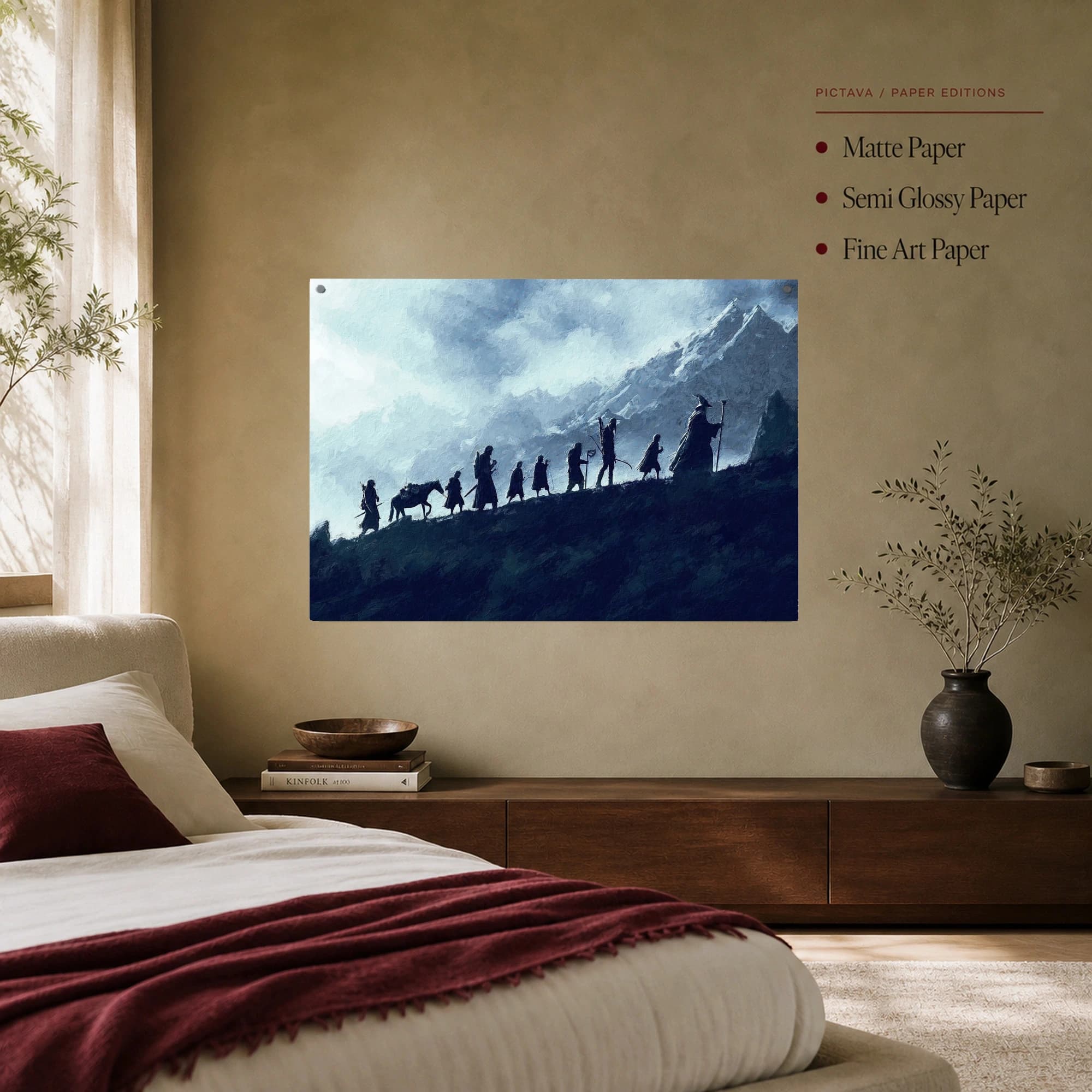 The Fellowship Journey Mountain Wall Art, view 7