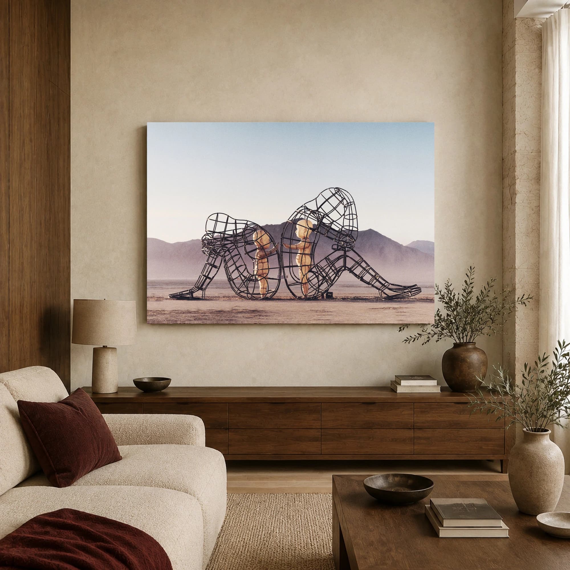 Ego Sculpture Desert Art Print, view 2