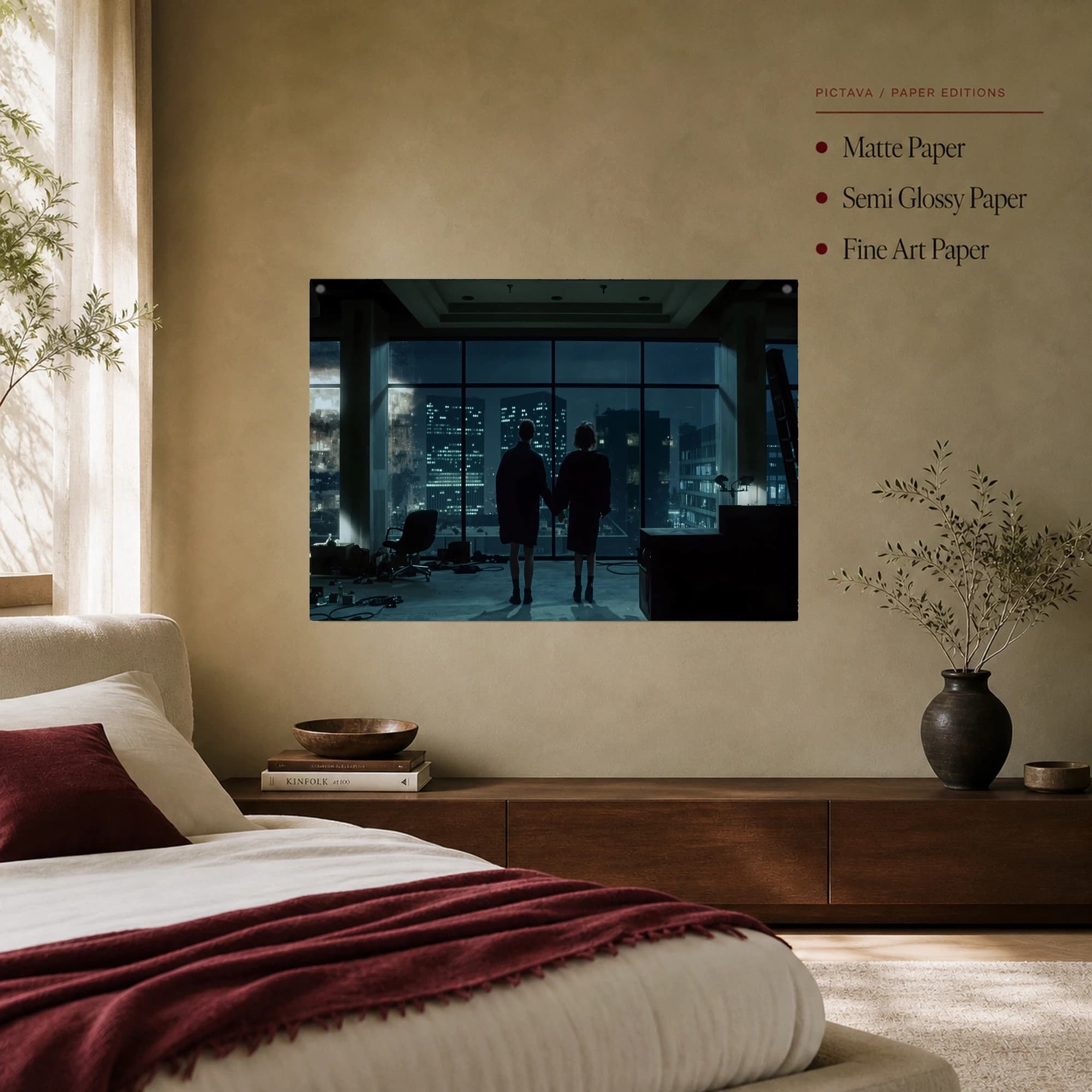 Cinematic Cityscape Twilight Wall Art Print, view 7