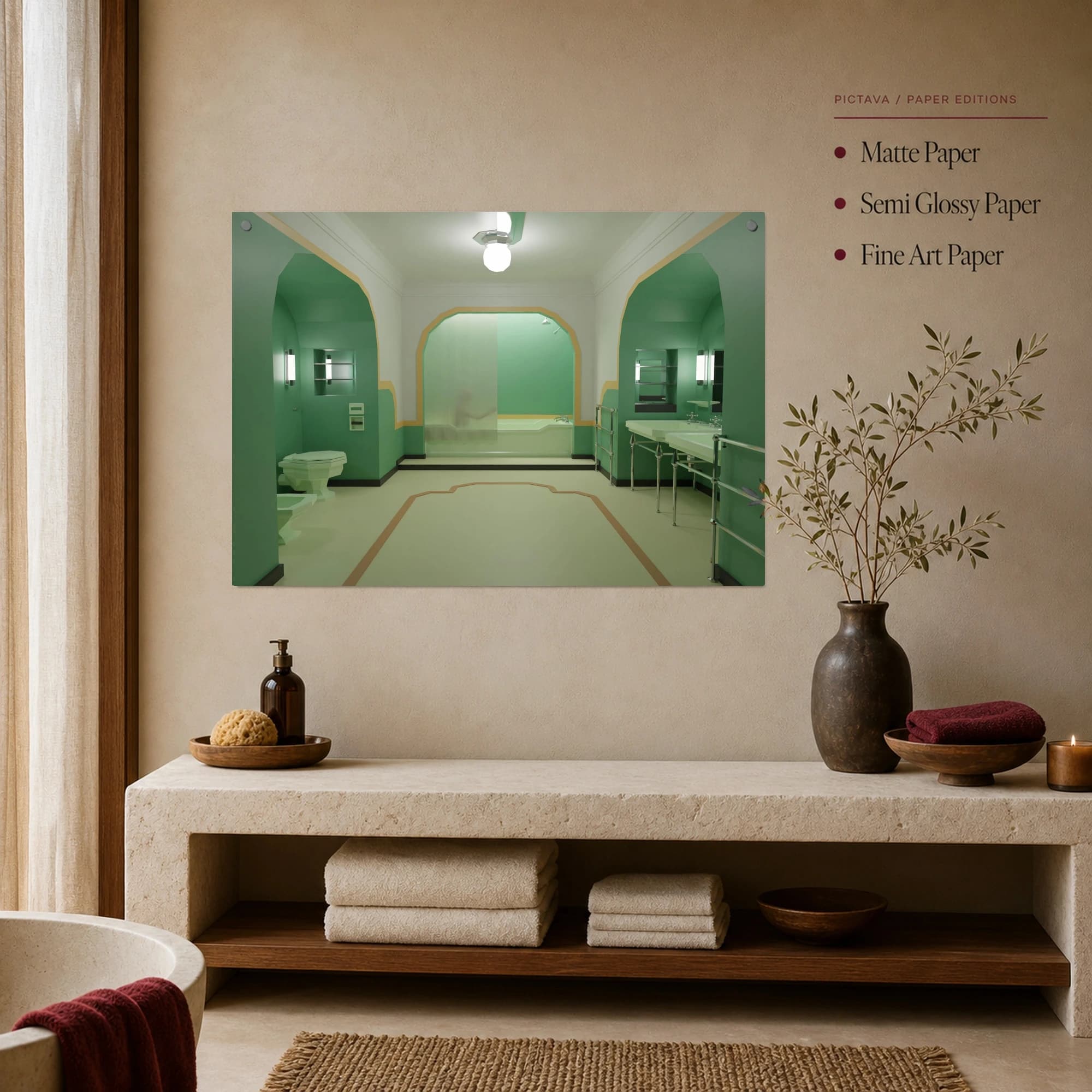 The Shining Room 237 Bathroom Cinematic Art Print, view 4