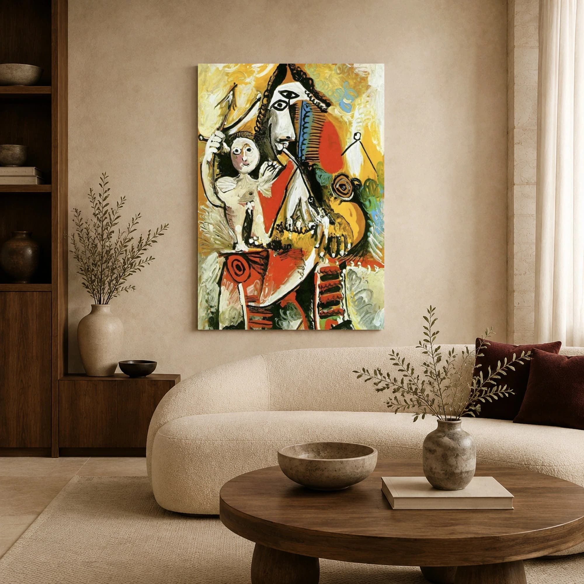 Venus and Cupid Modern Abstract Art Print, view 5