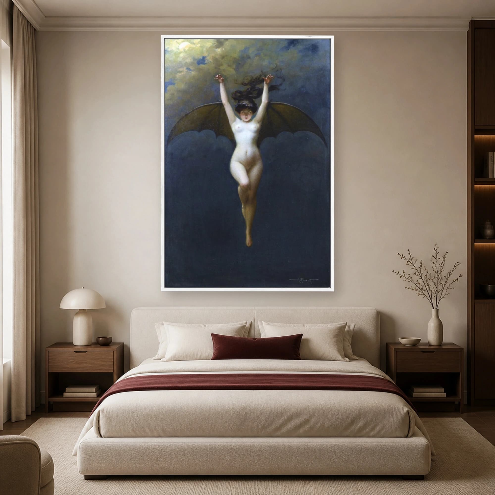 La Femme Chauve-Souris Bat Woman Canvas Print, view 2