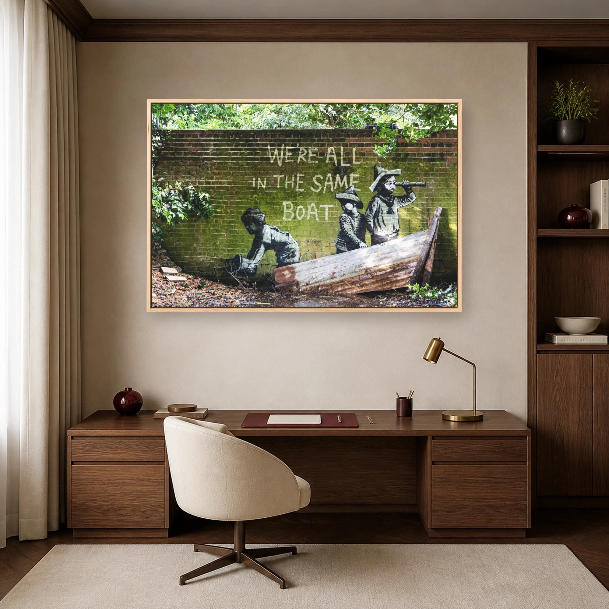 We're All in the Same Boat Street Art Print, view 7