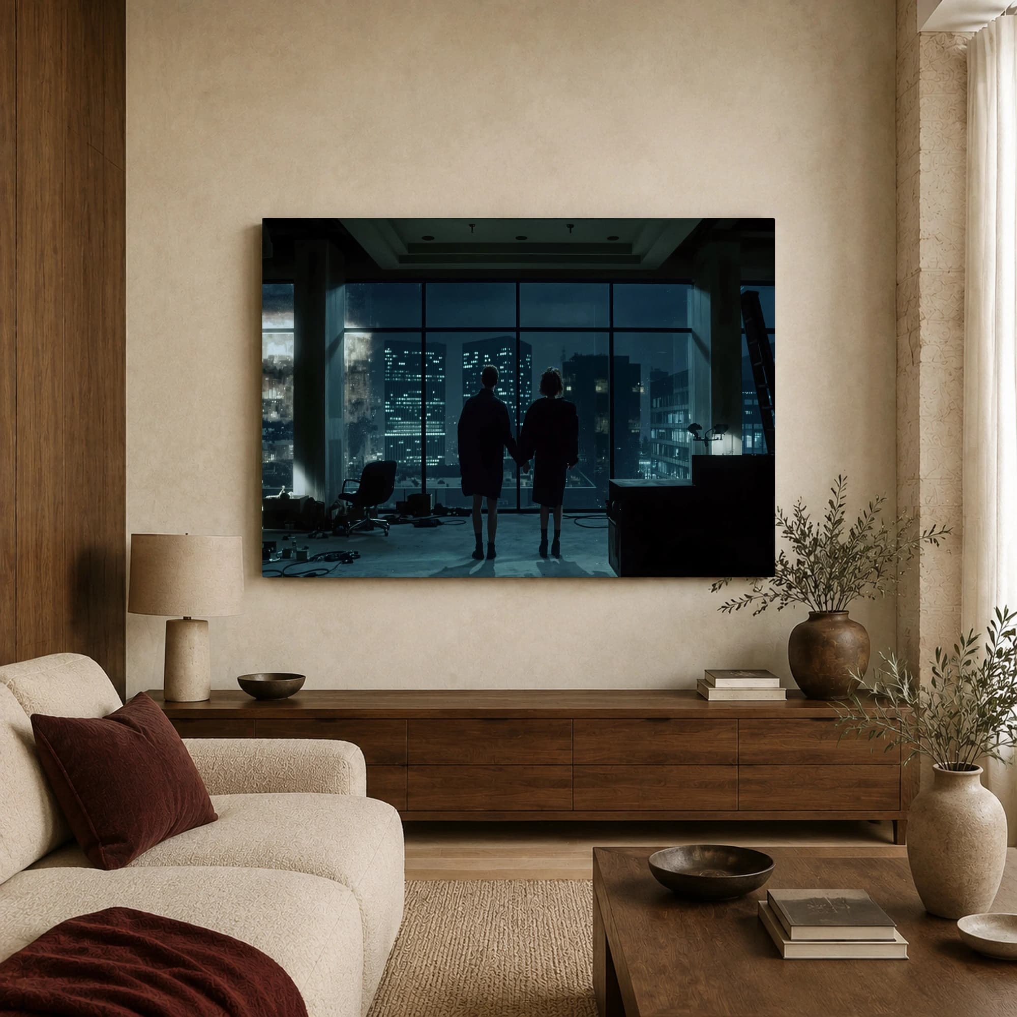 Cinematic Cityscape Twilight Wall Art Print, view 3