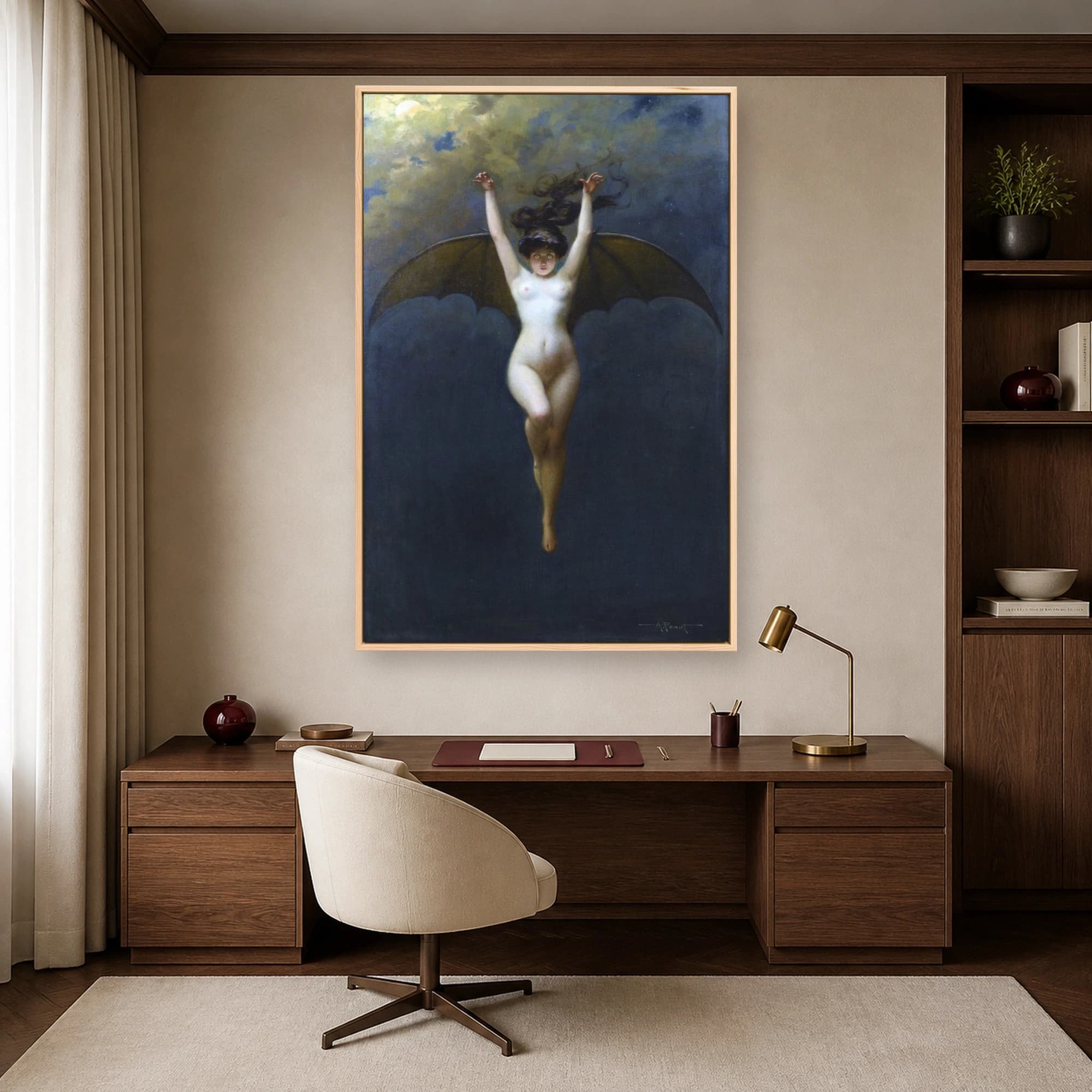 La Femme Chauve-Souris Bat Woman Canvas Print, view 5
