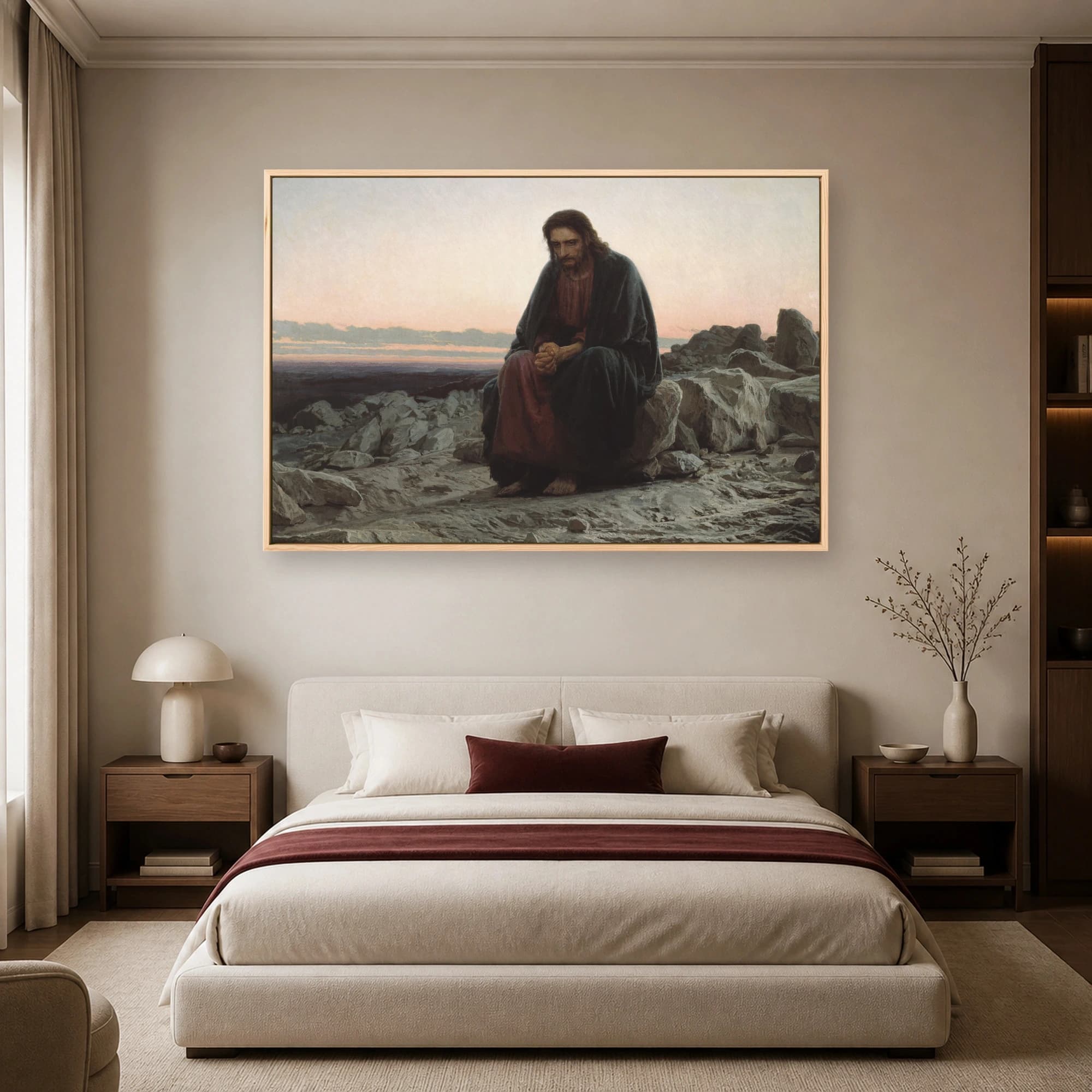 Christ in the Wilderness Fine Art Canvas Print, view 6