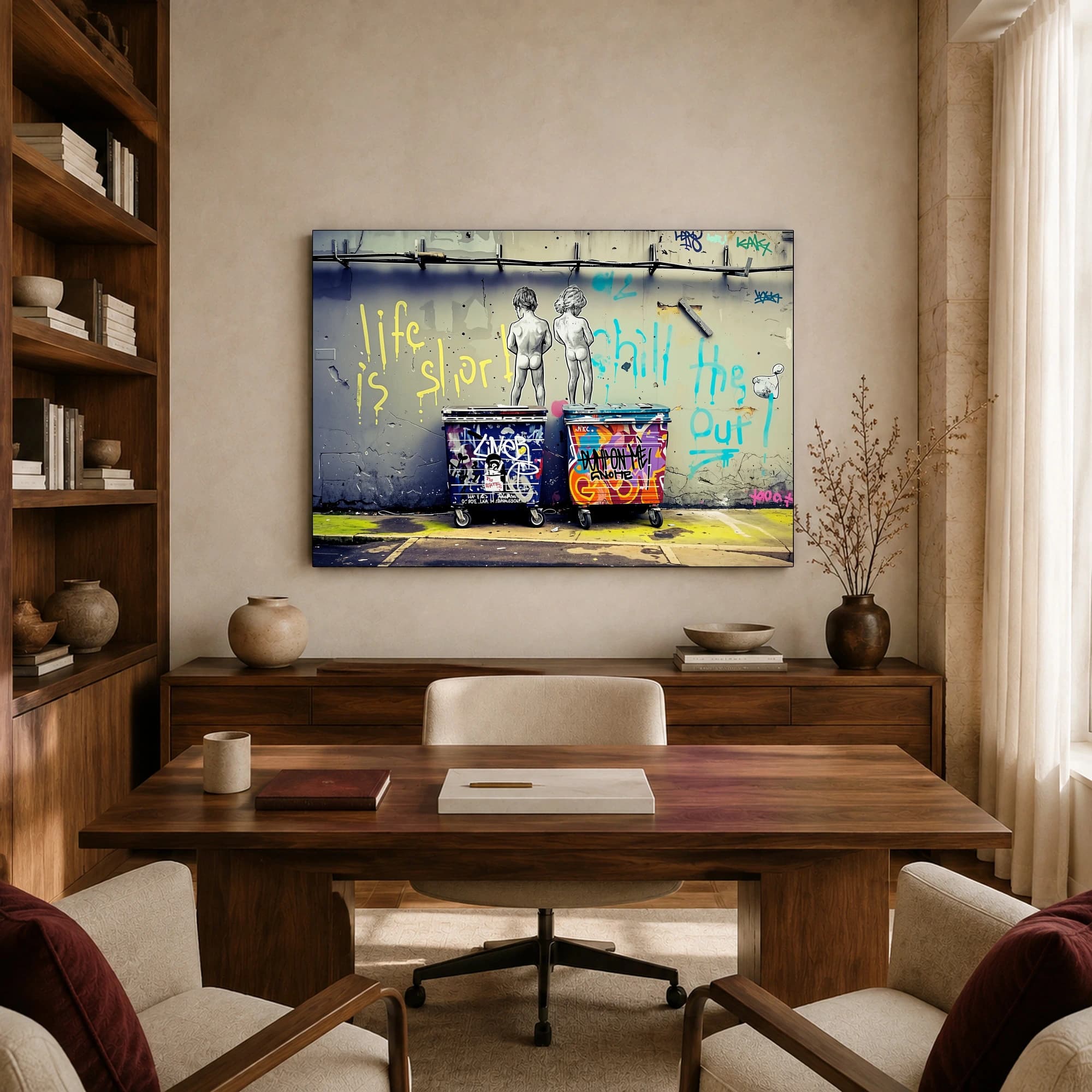Life Is Short Chill The Out Urban Street Art Print, view 8