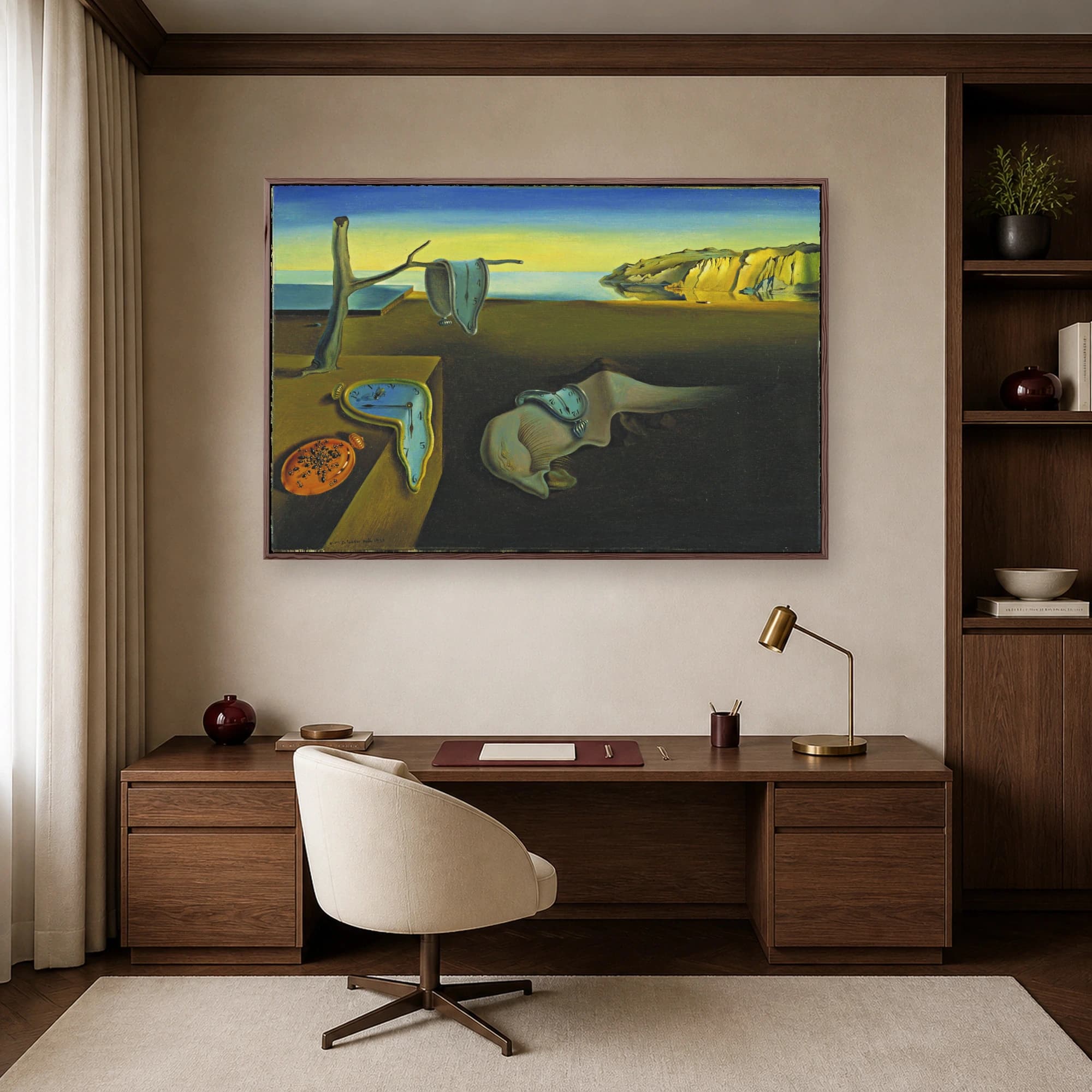 The Persistence of Memory Surrealist Wall Art, view 6
