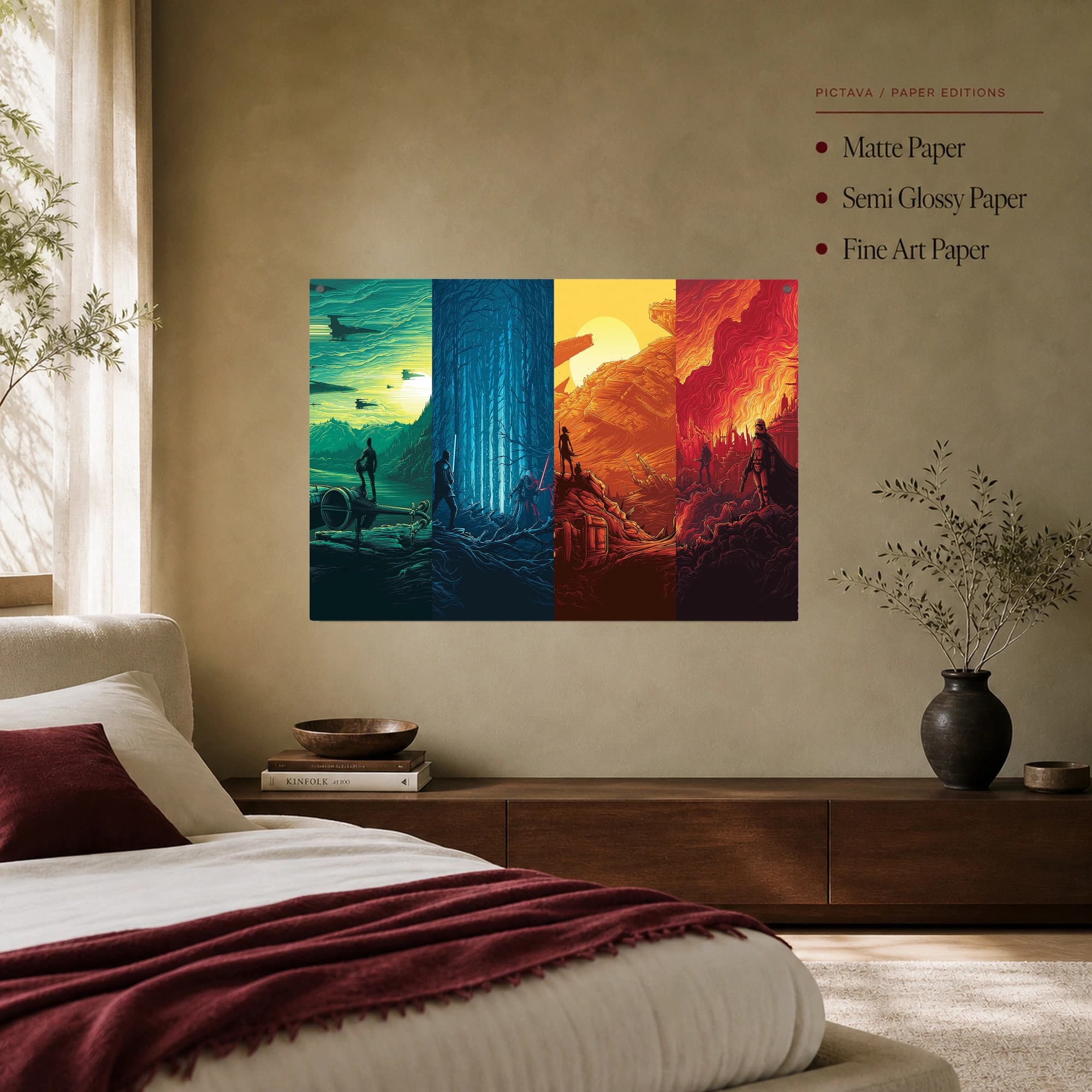 Star Wars Sci-Fi Cinematic Four-Panel Wall Art, view 7