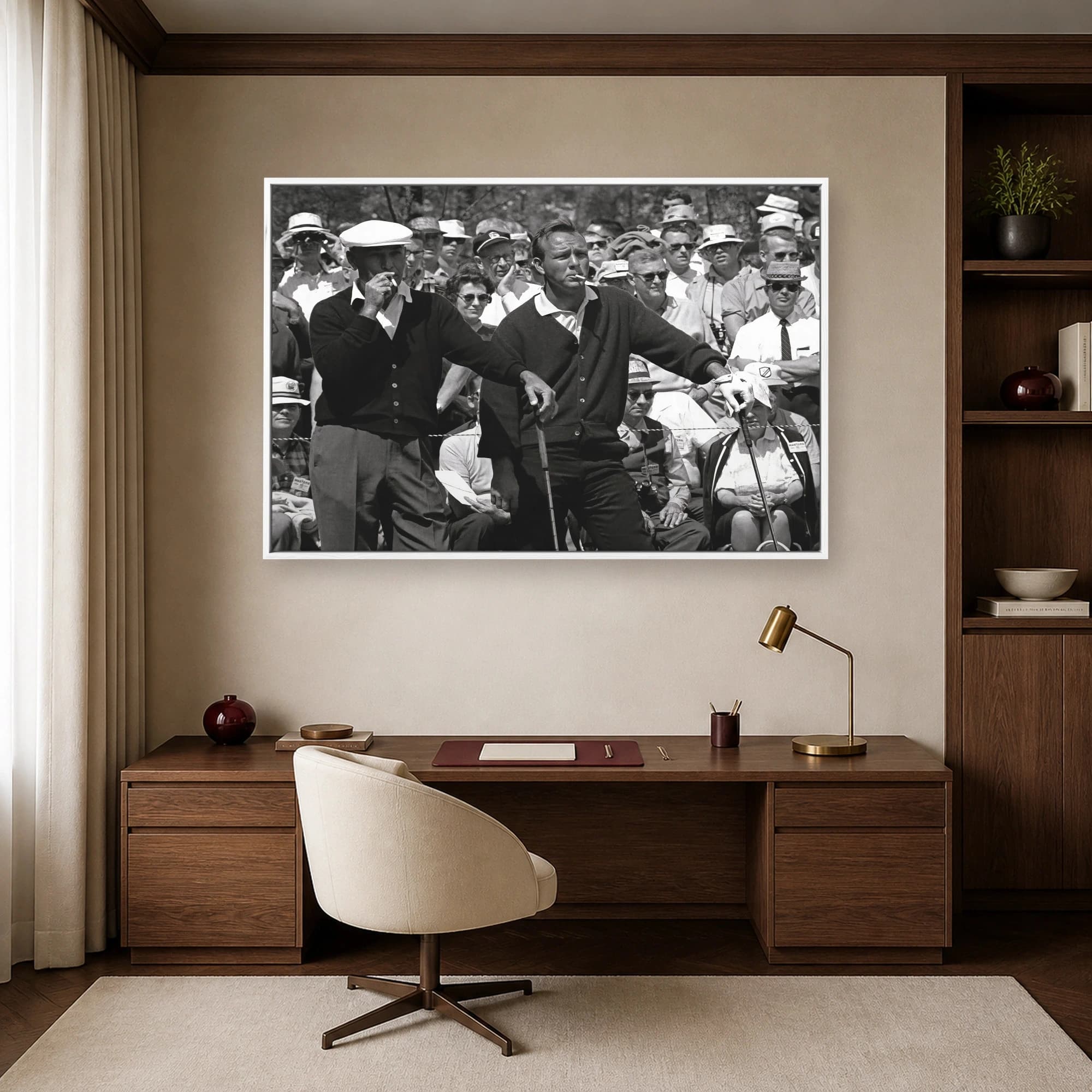 Vintage Golf Legends Black and White Wall Art Print, view 6