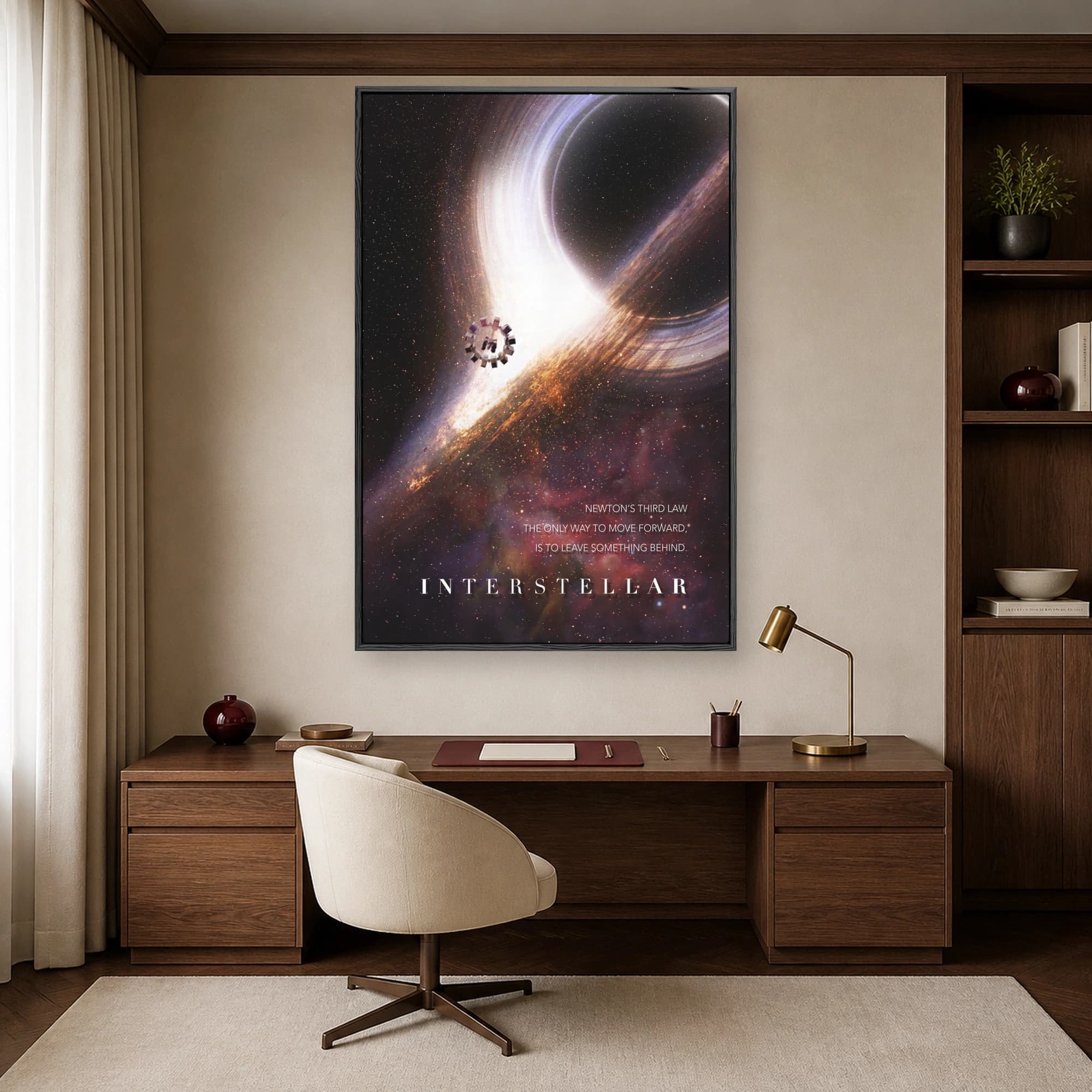 Interstellar Gargantua Space Movie Wall Art, view 7