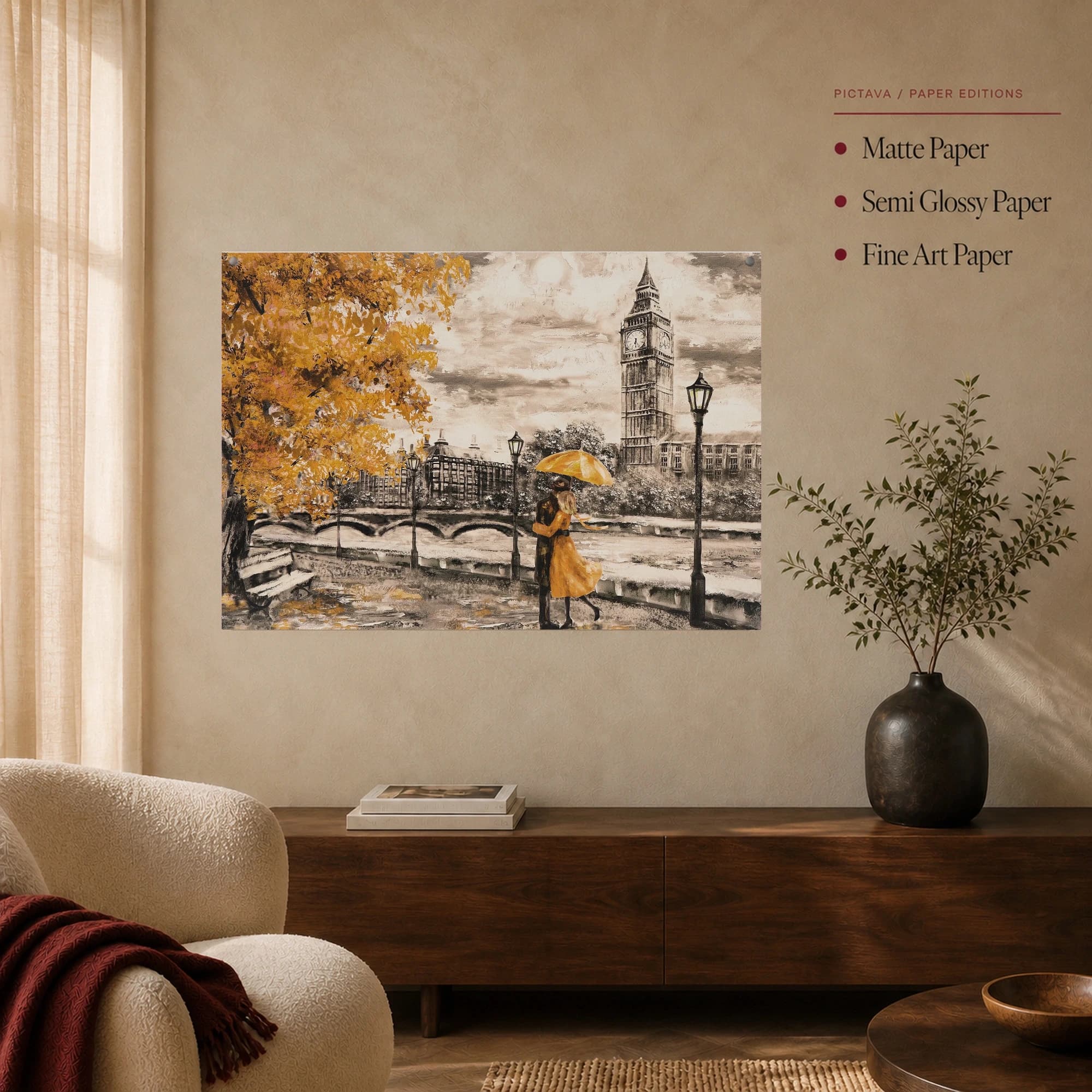 Autumn Romance in London Wall Art, view 4