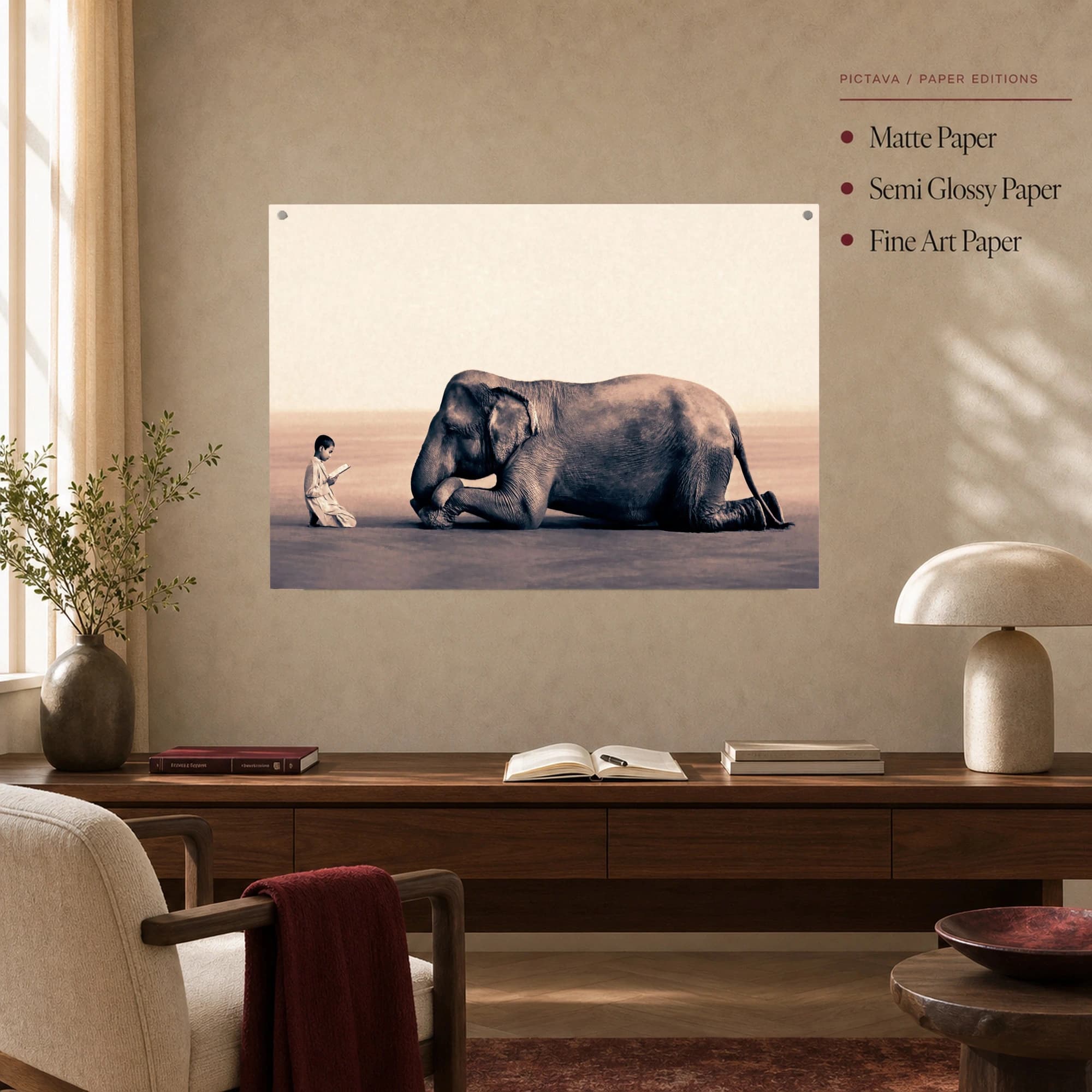 Wisdom Shared Surreal Elephant Wall Art, view 5