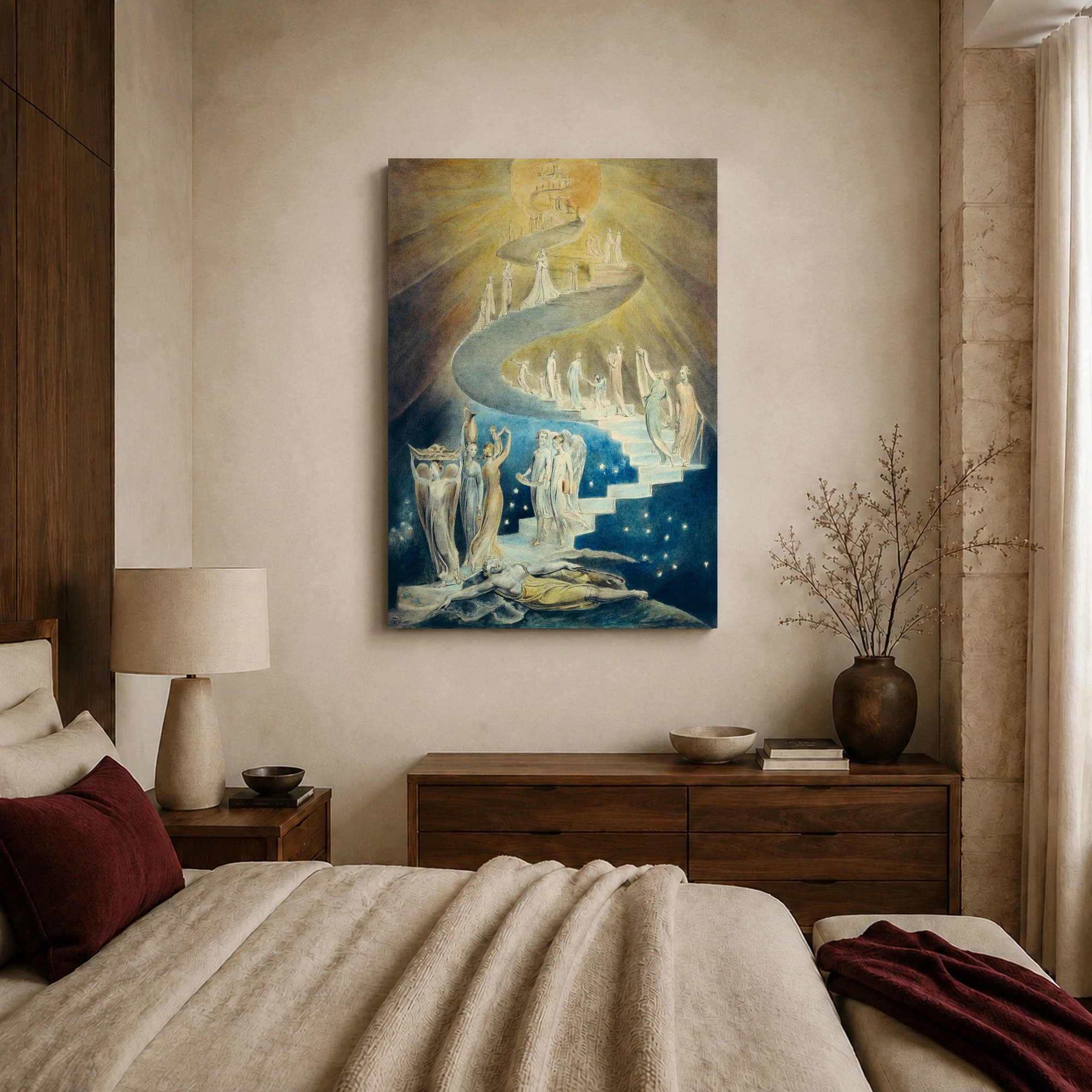 William Blake Jacob's Dream Fine Art Print, view 5