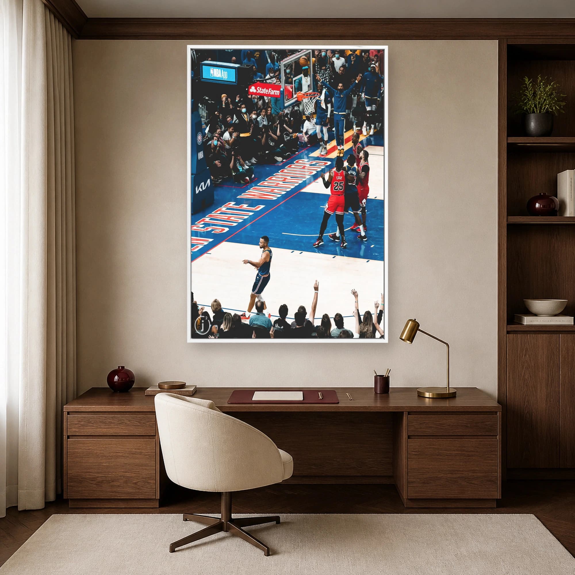 Stephen Curry Golden State Warriors Basketball Wall Art, view 6
