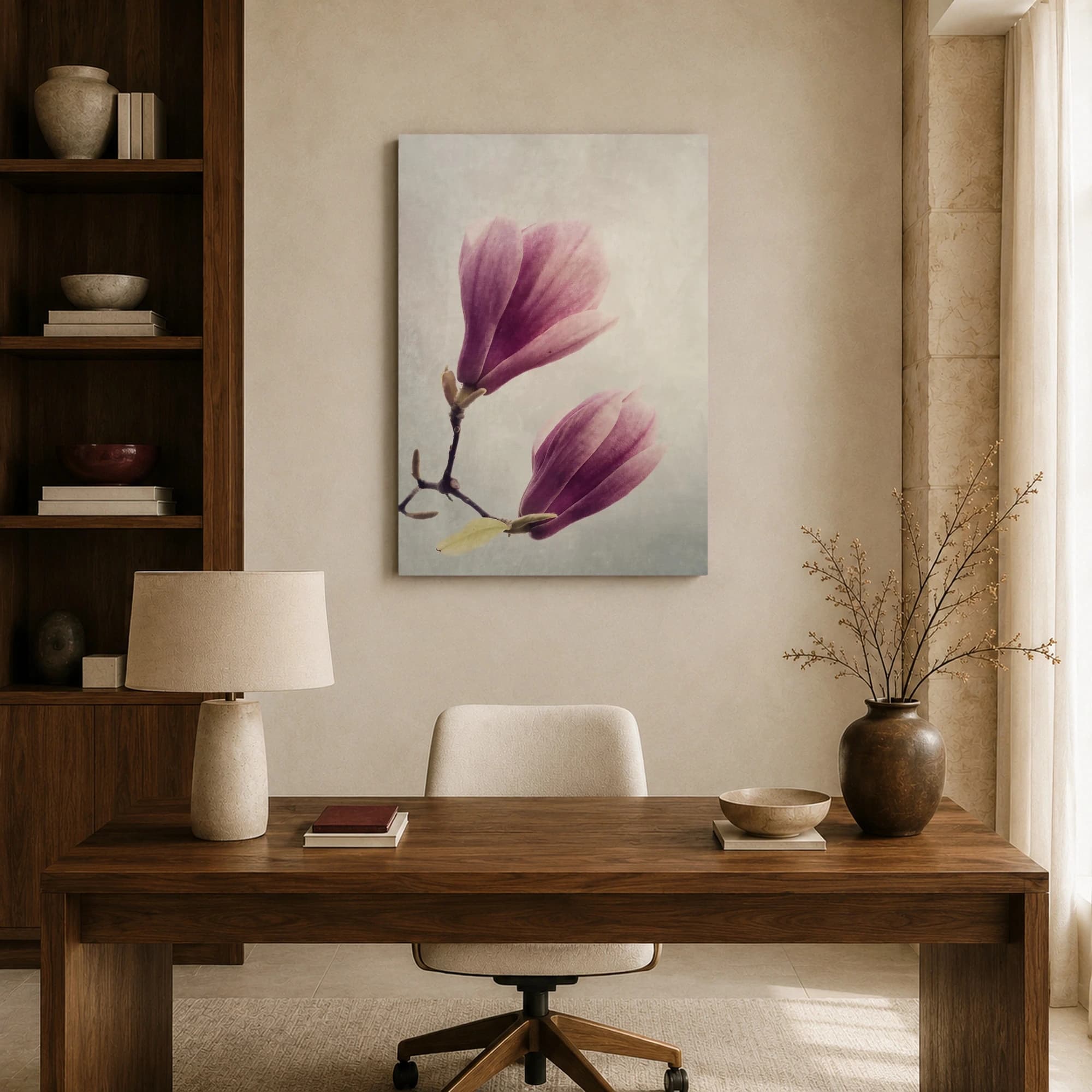 Magnolia Serenade Botanical Fine Art Print, view 8