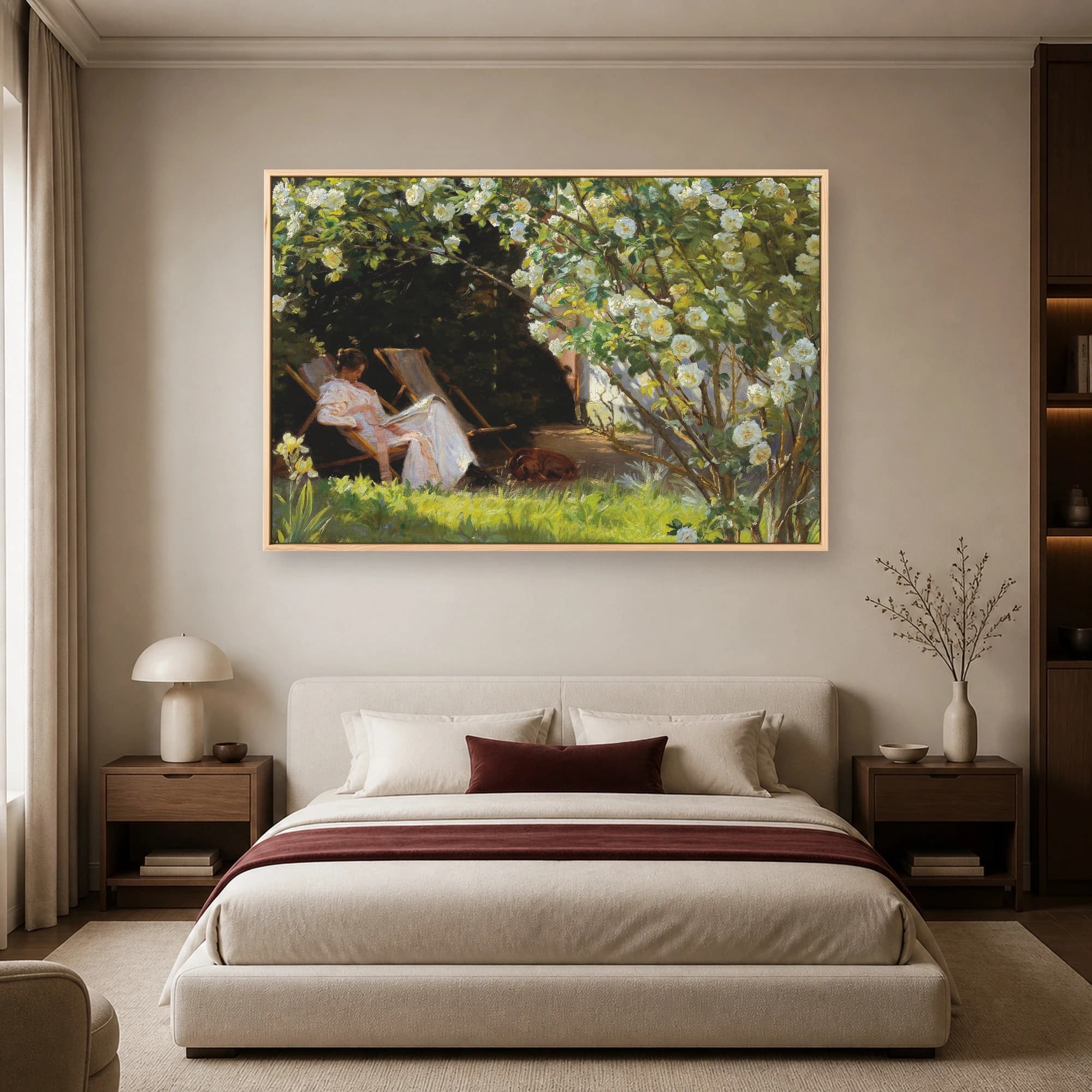 A Summer Day in the Garden Canvas Art Print, view 5