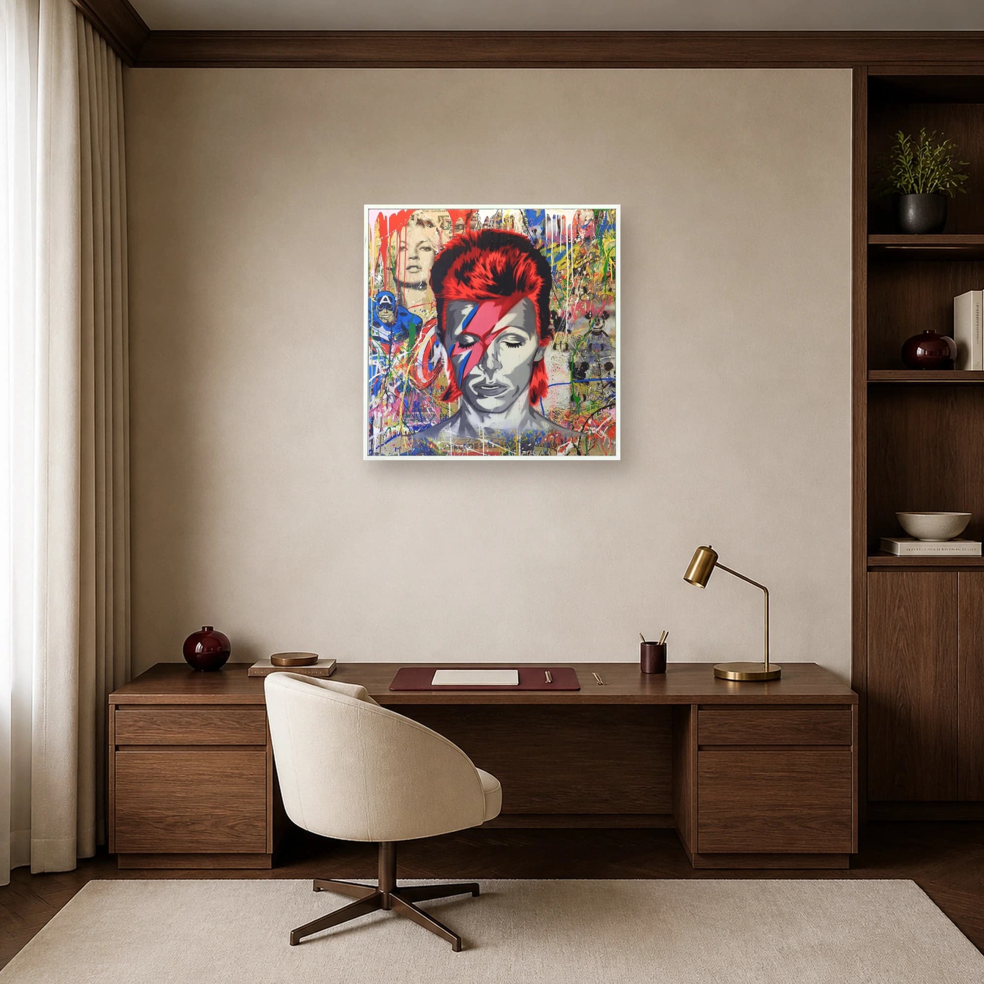 David Bowie Pop Art Street Style Canvas Print, view 7