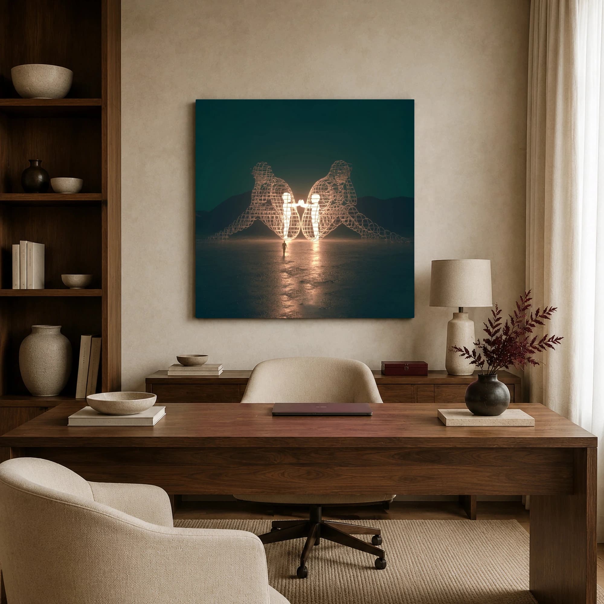 Echoes of Connection Surrealist Canvas Print, view 6