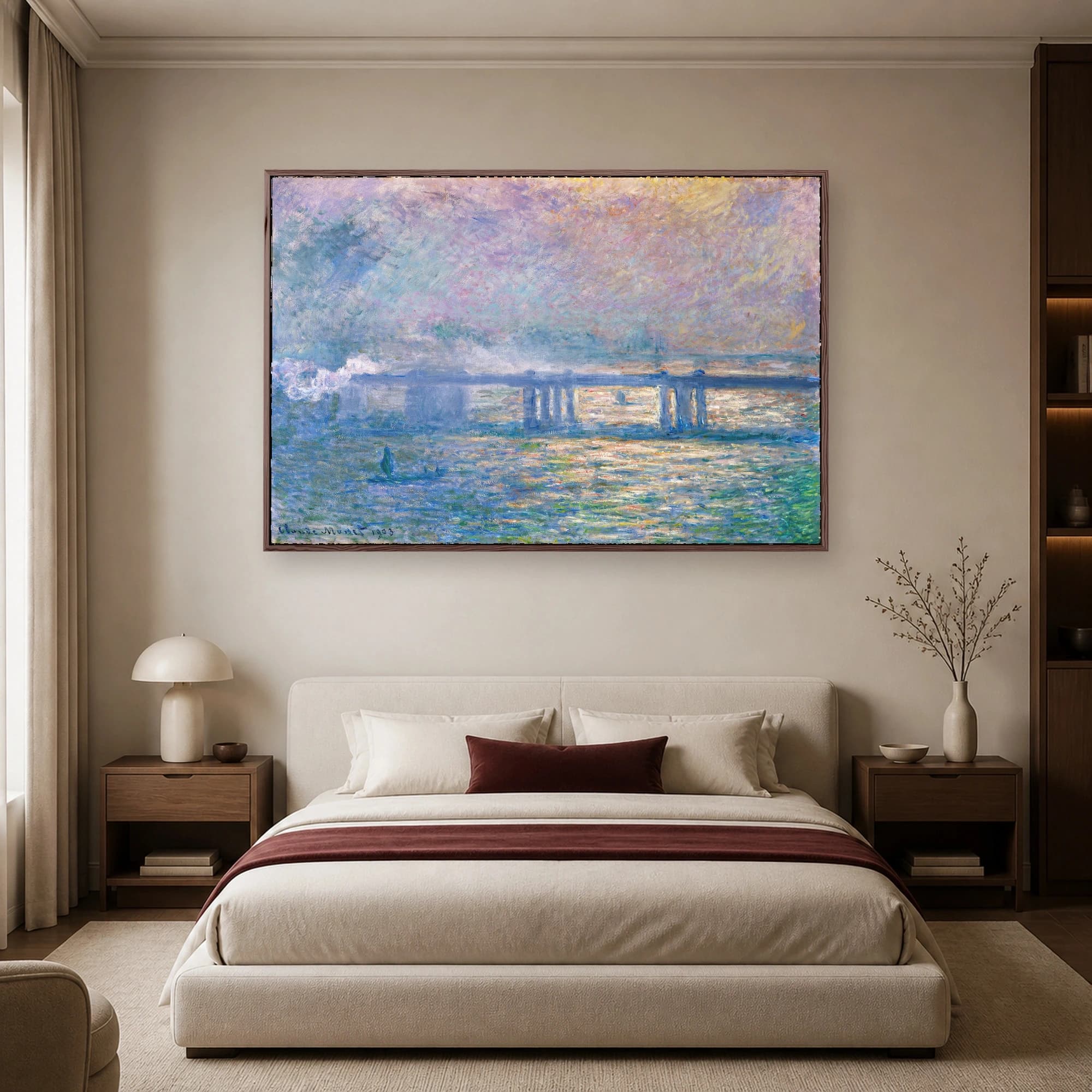 Charing Cross Bridge Canvas Print by Claude Monet, view 5