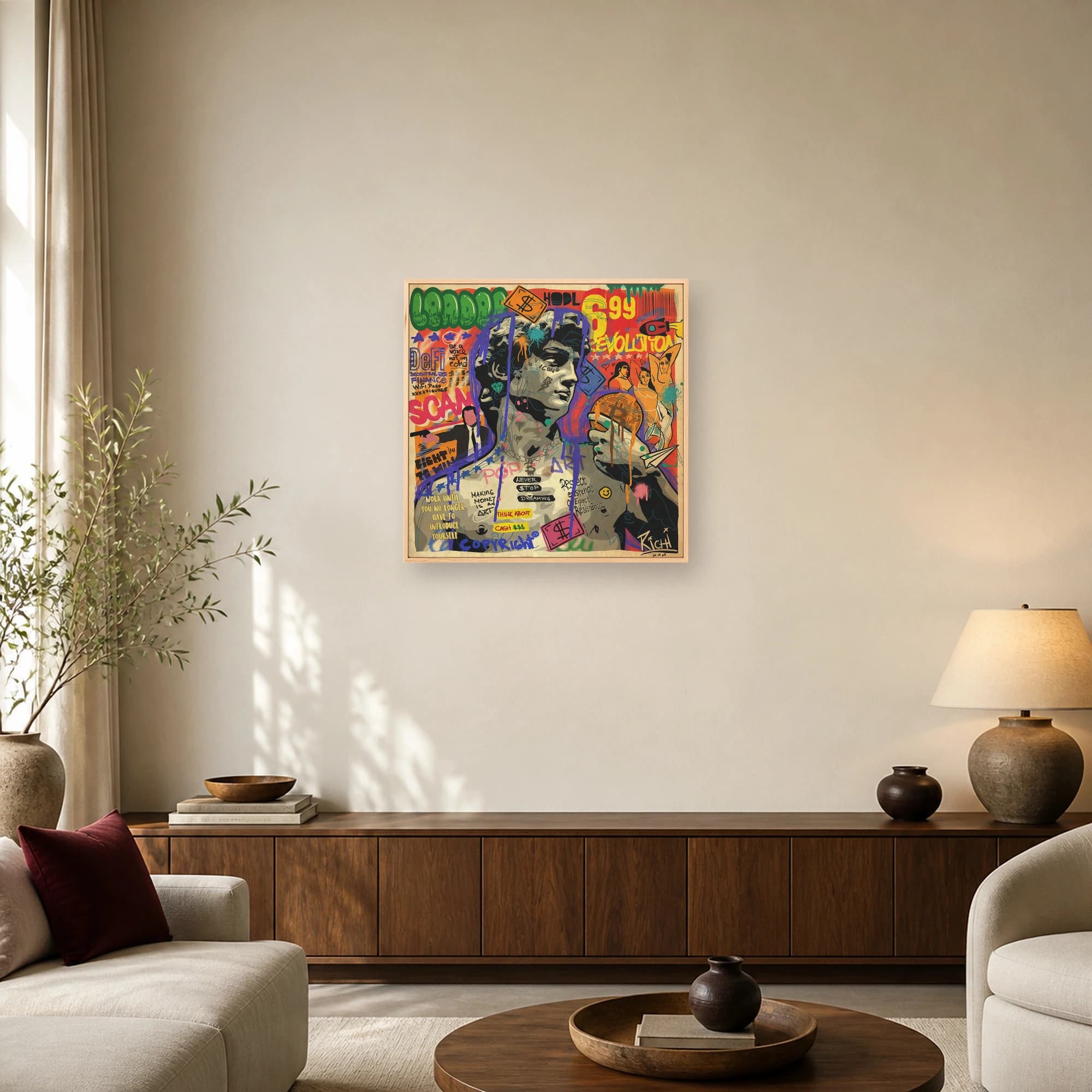 Crypto Revolution David Street Art Print, view 6