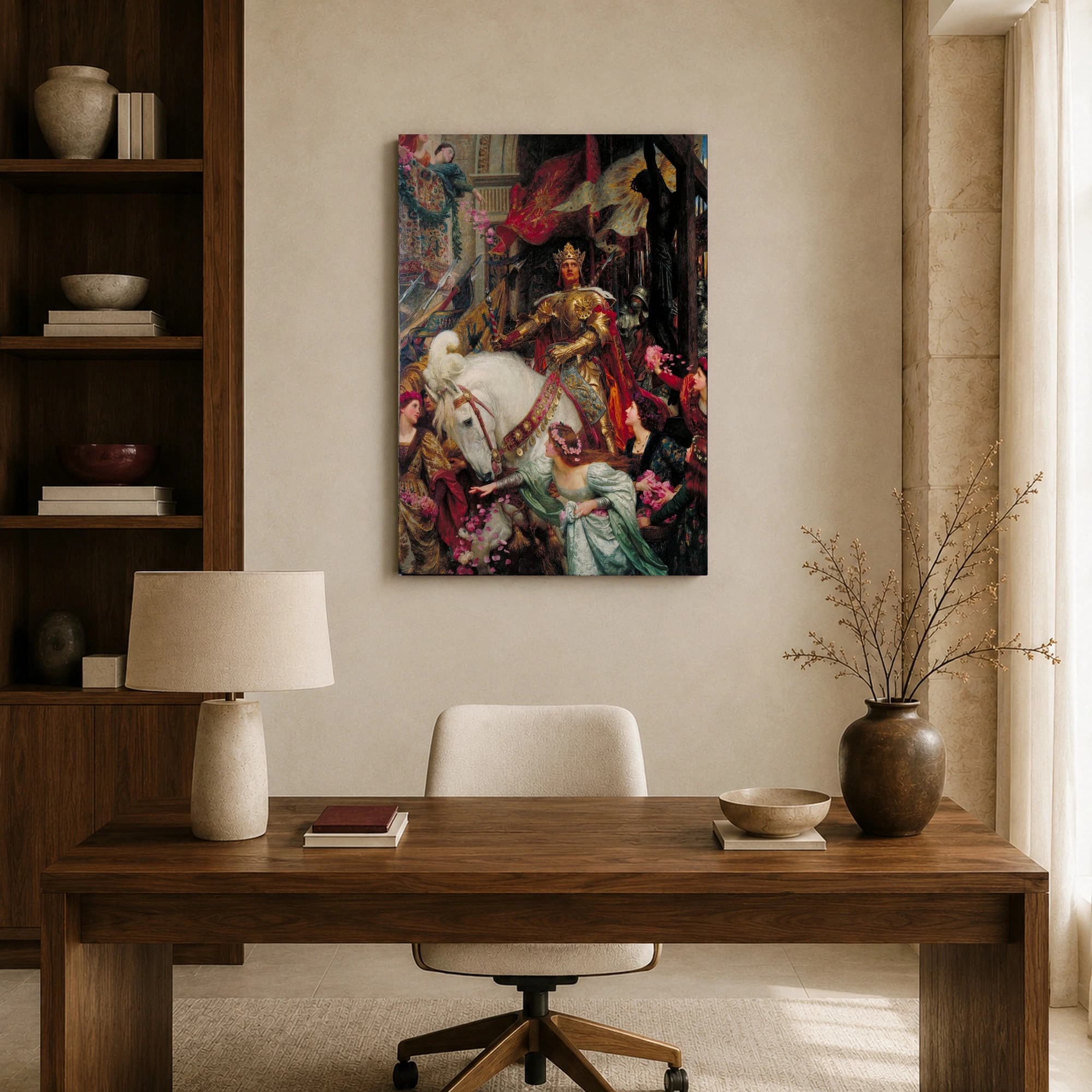A Dedication Canvas Print by Edmund Blair Leighton, view 8