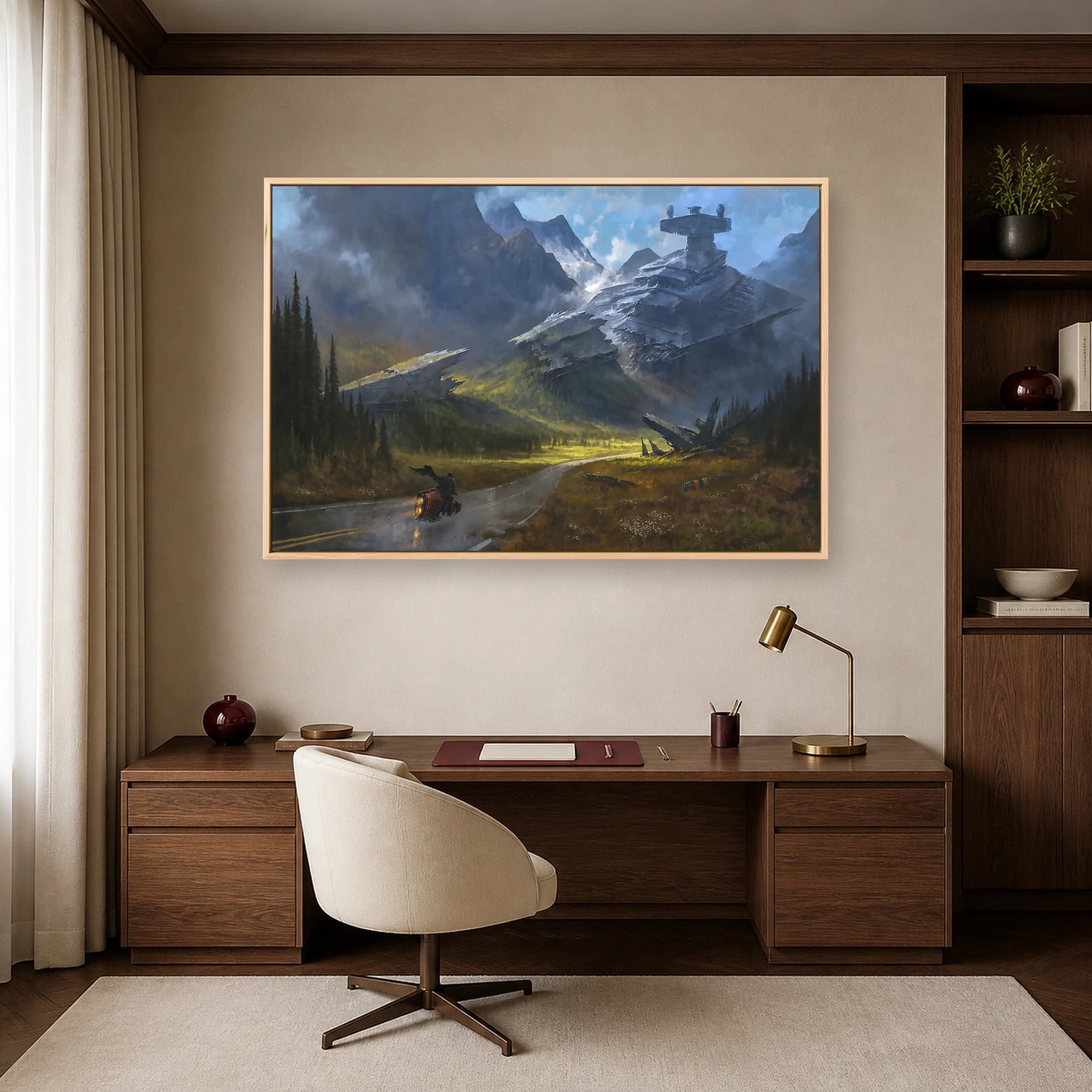 Fallen Star Destroyer Canvas Art Print, view 5