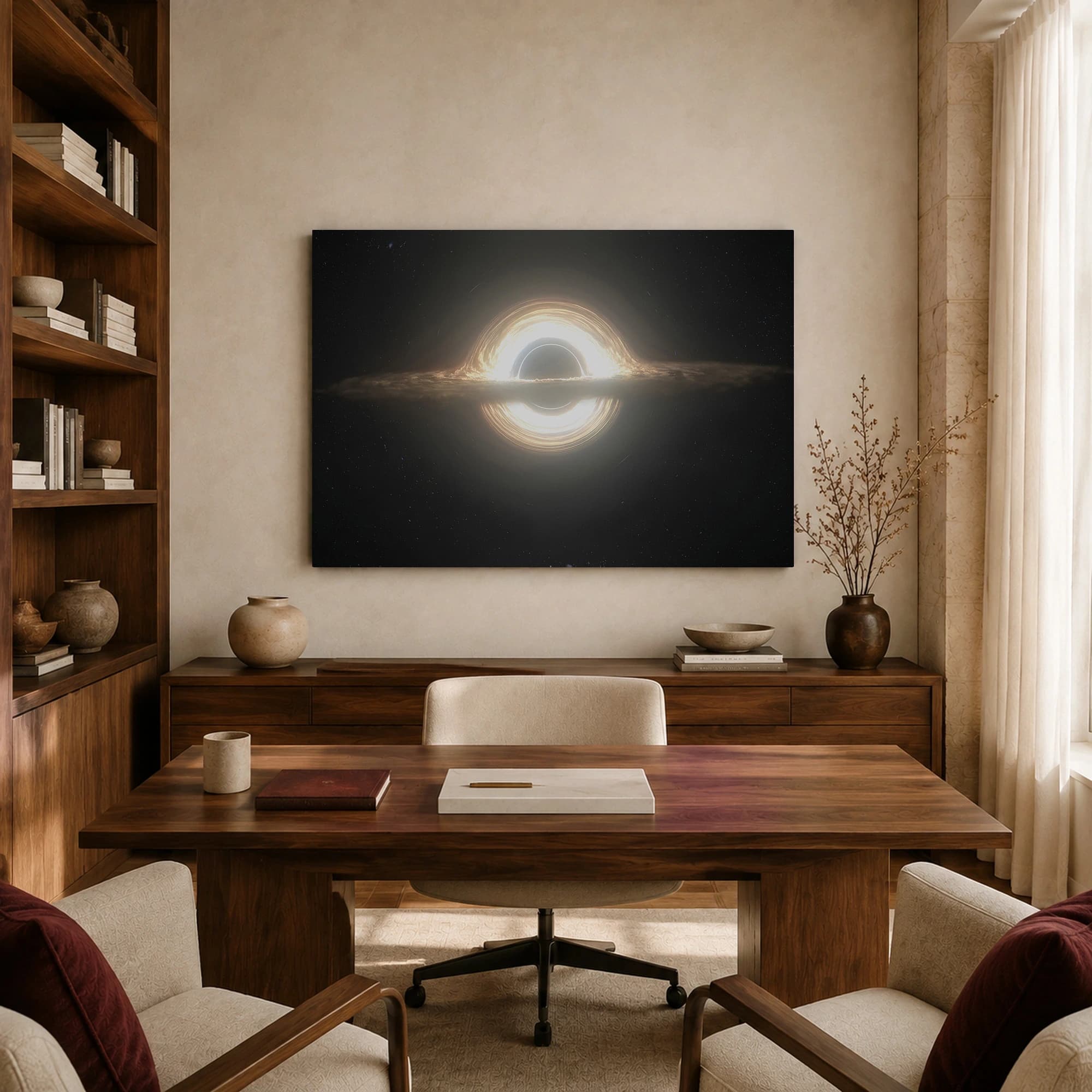 Interstellar Gargantua Black Hole Canvas Print, view 7