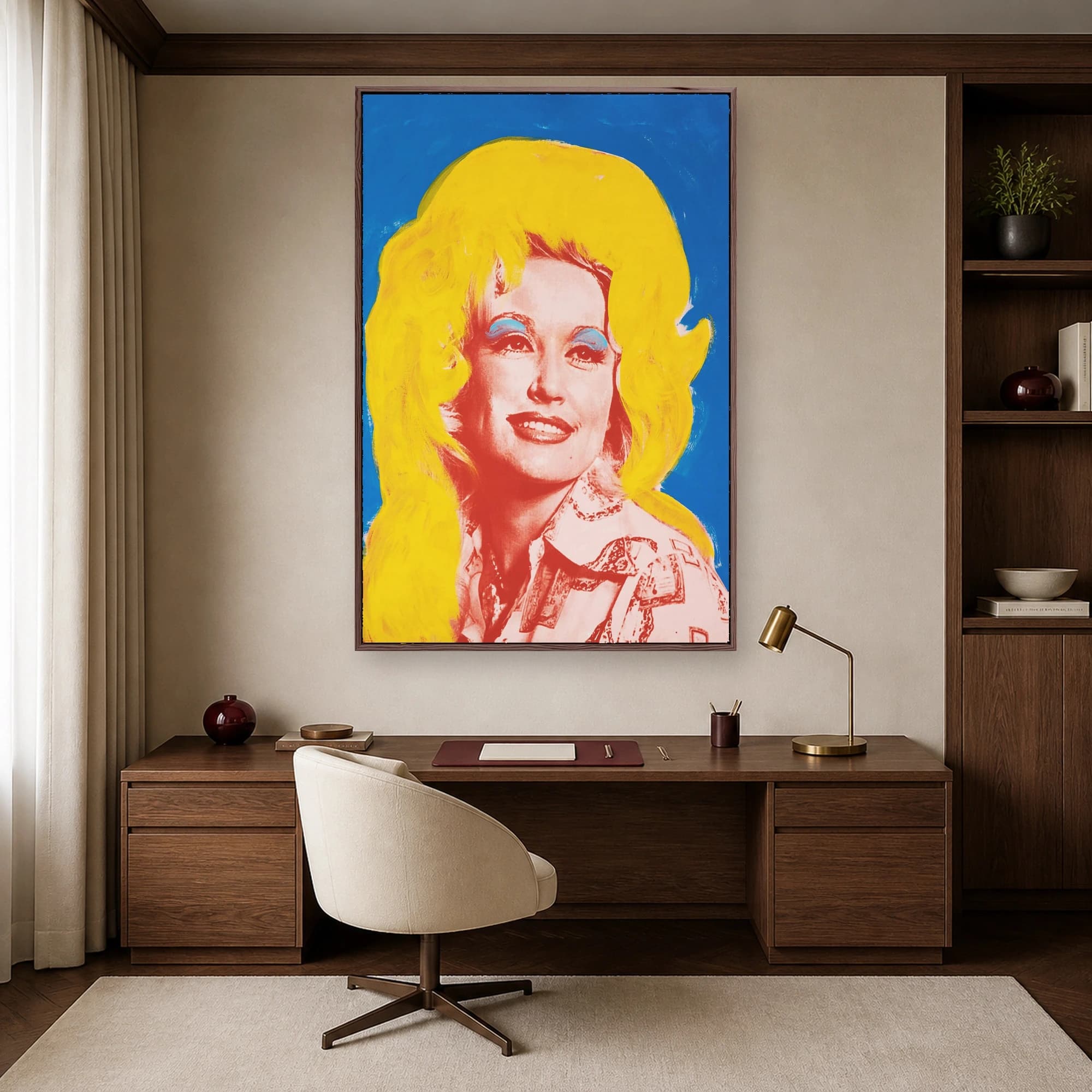Dolly Parton Pop Art Portrait Canvas Print, view 6
