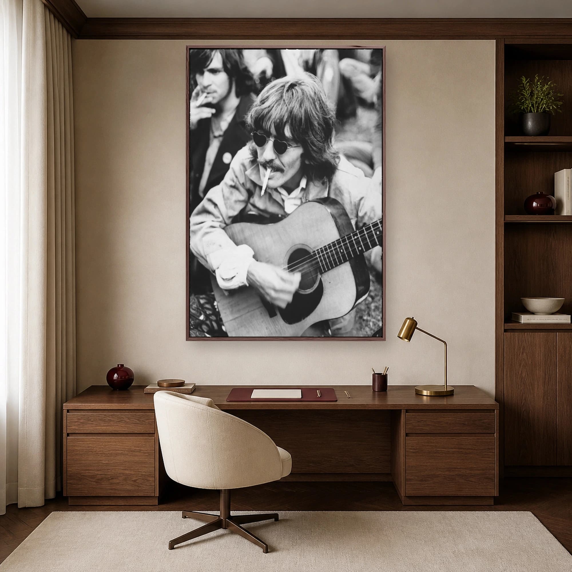 George Harrison Vintage Guitar Wall Art Print, view 6