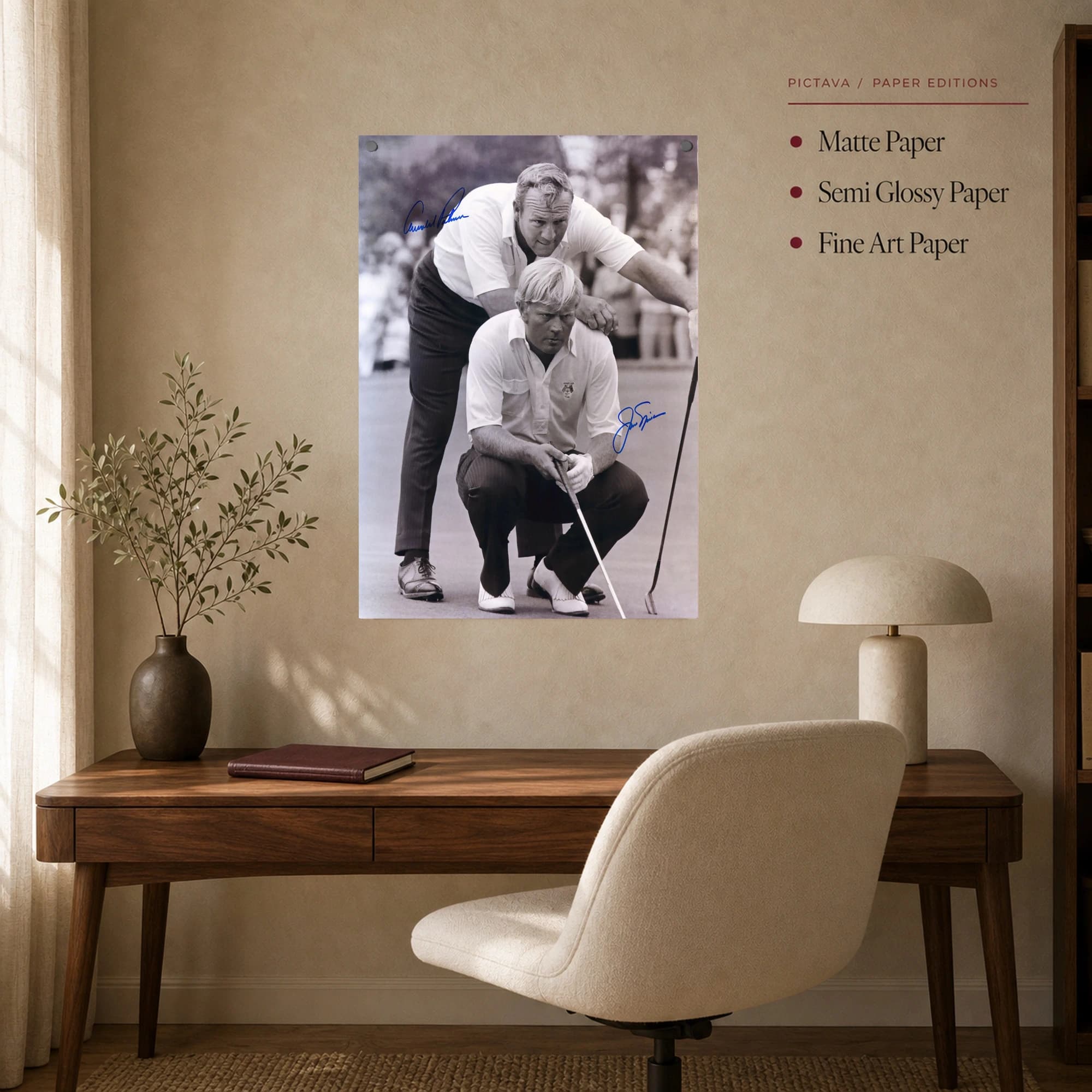Arnold Palmer and Jack Nicklaus Historic Golf Print, view 7