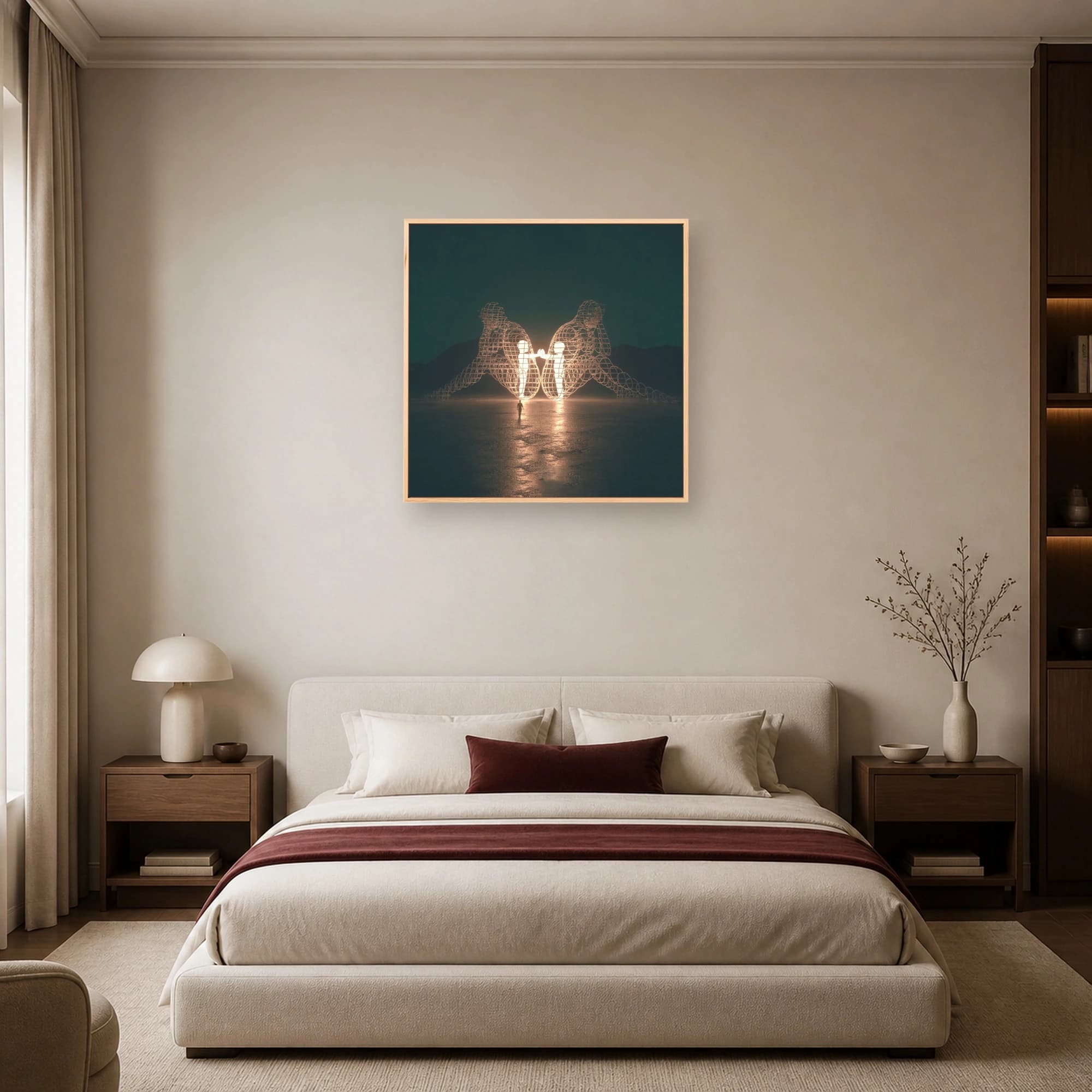 Echoes of Connection Surrealist Canvas Print, view 5