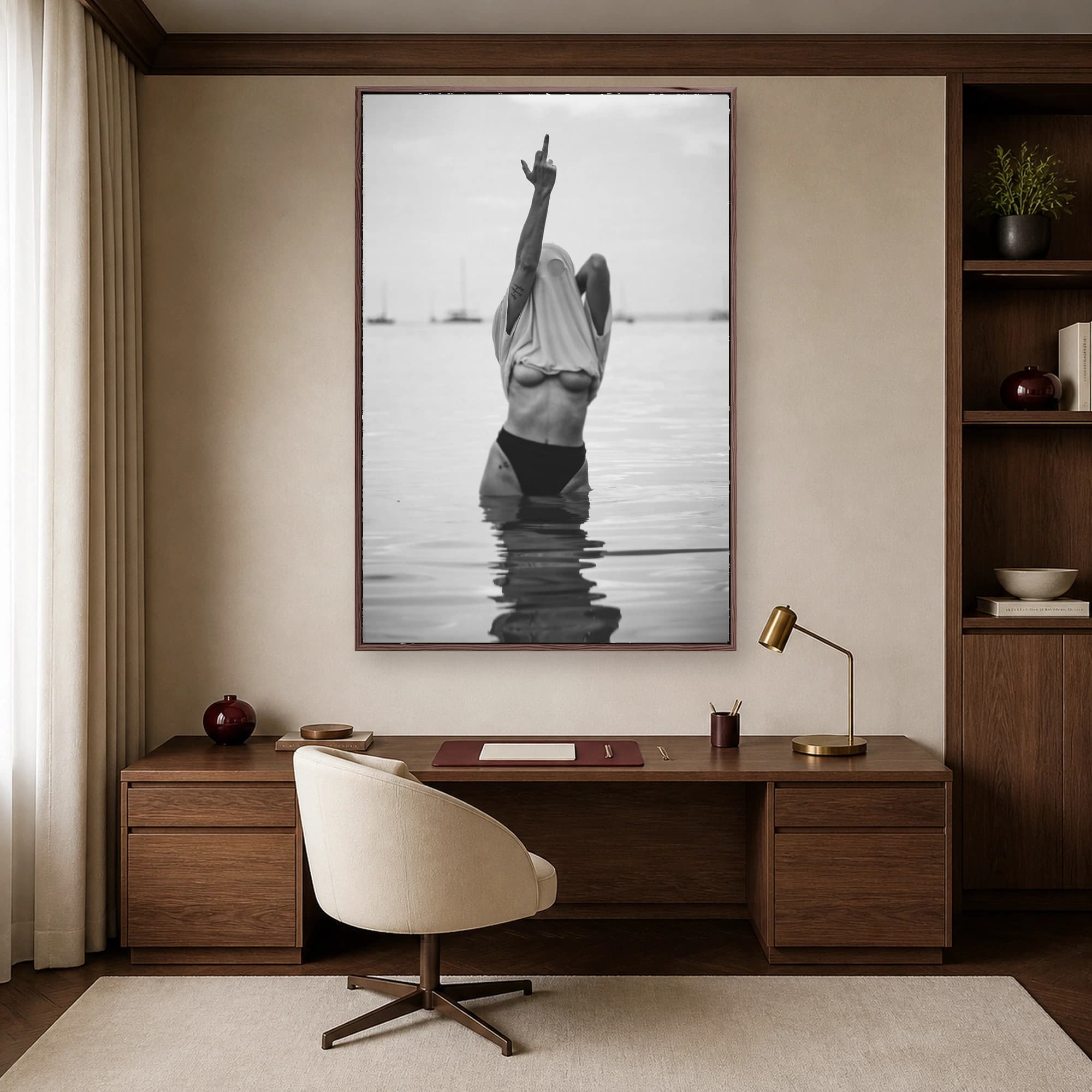 The Defiant Gesture Monochrome Fine Art Photography Print, view 4