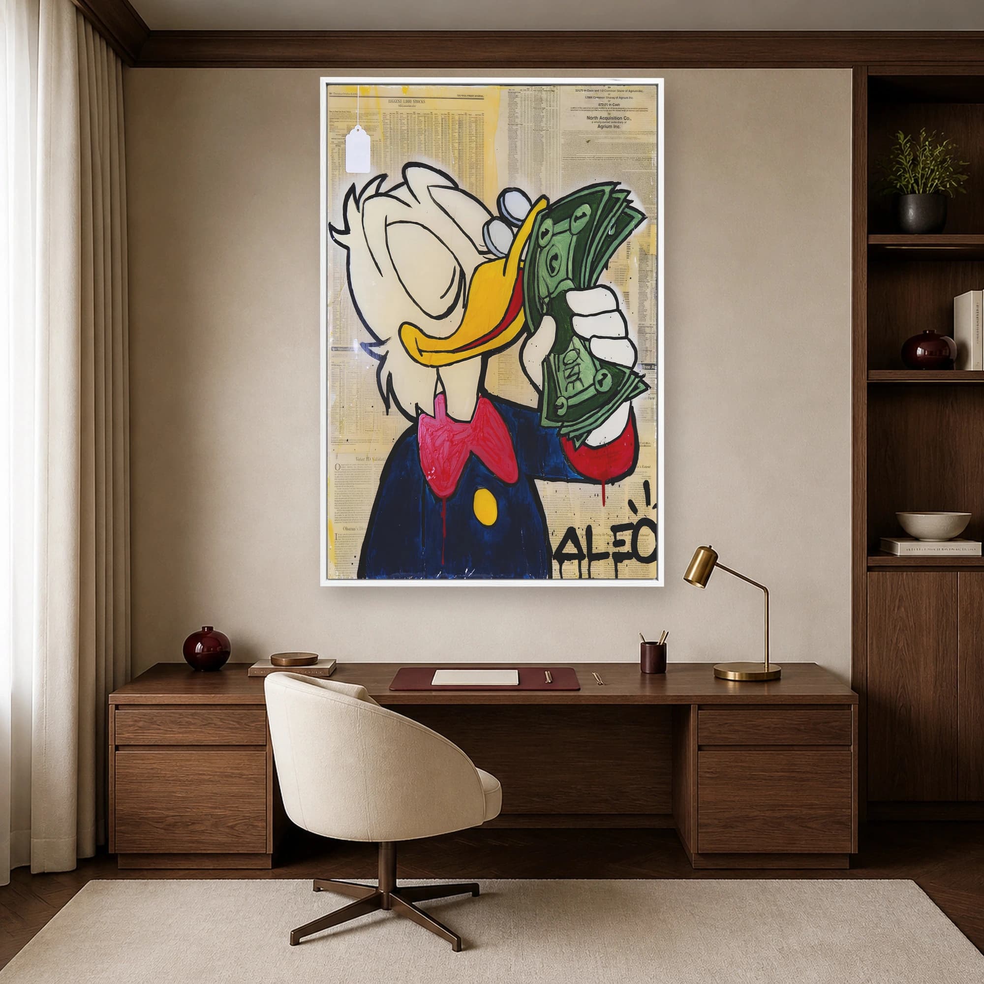 Donald Duck Wealth Pop Art Print, view 4