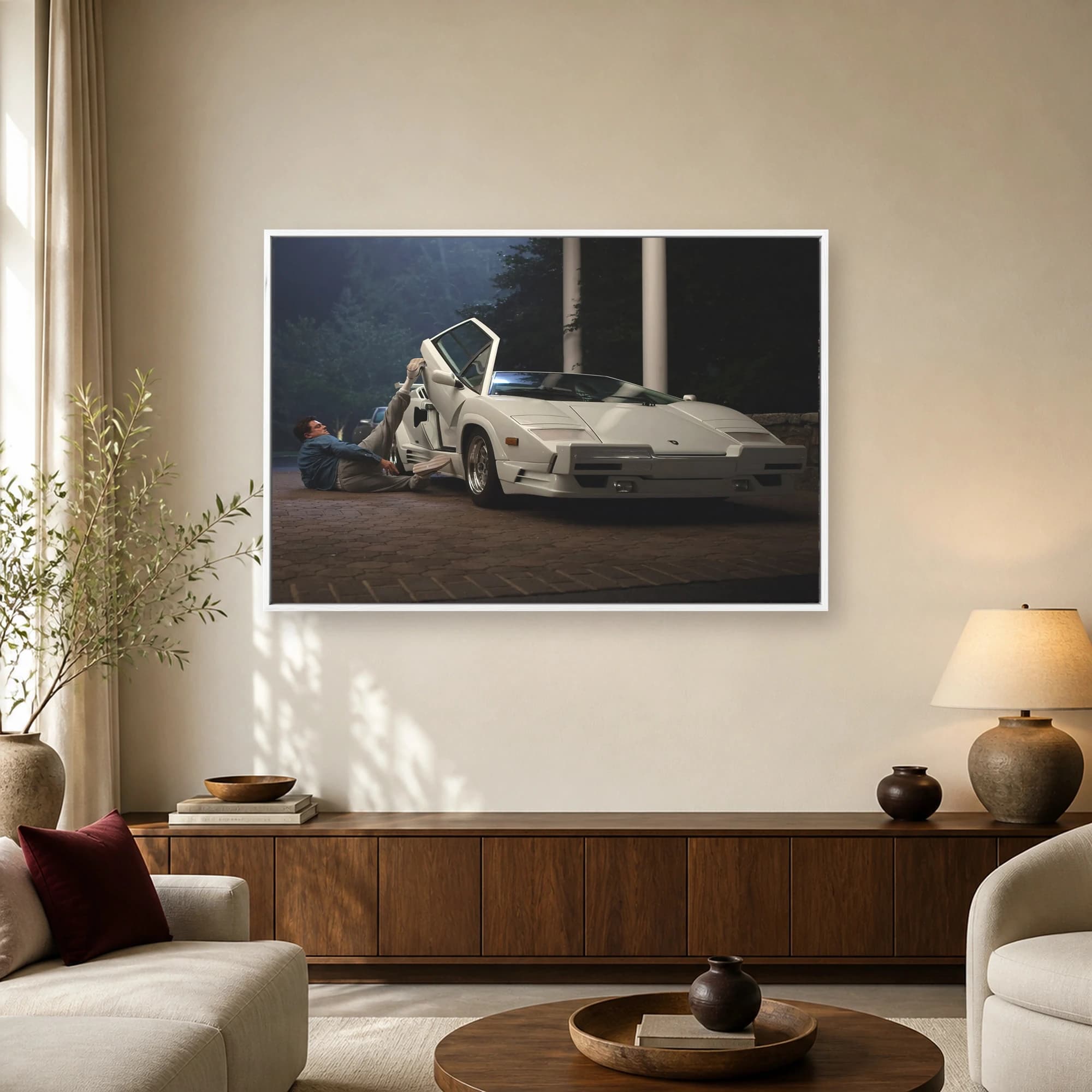 The Wolf of Wall Street Lamborghini Scene Canvas Print, view 2