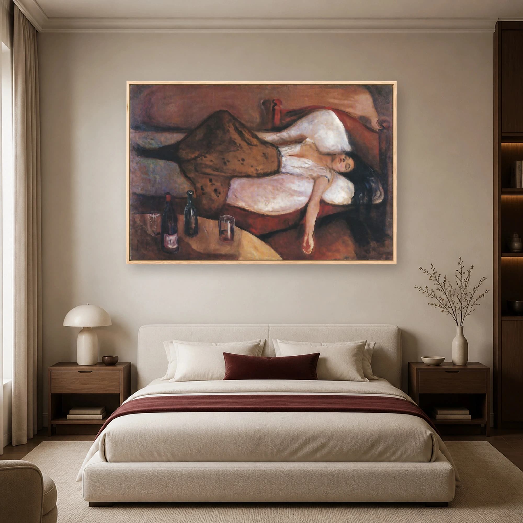 The Day After Framed Canvas Art Print by Edvard Munch, view 6