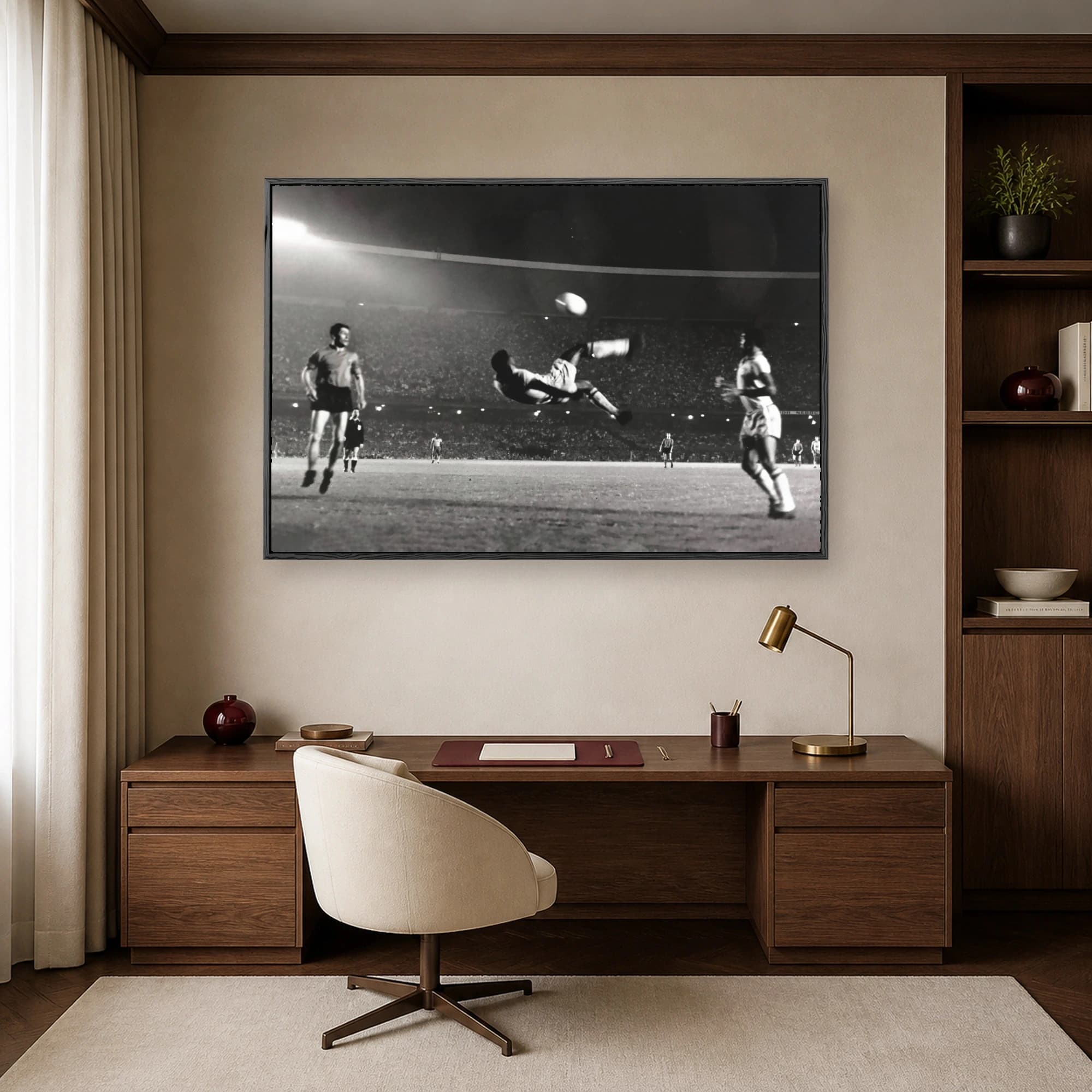 Vintage Pele Bicycle Kick Sports Photography Print, view 7