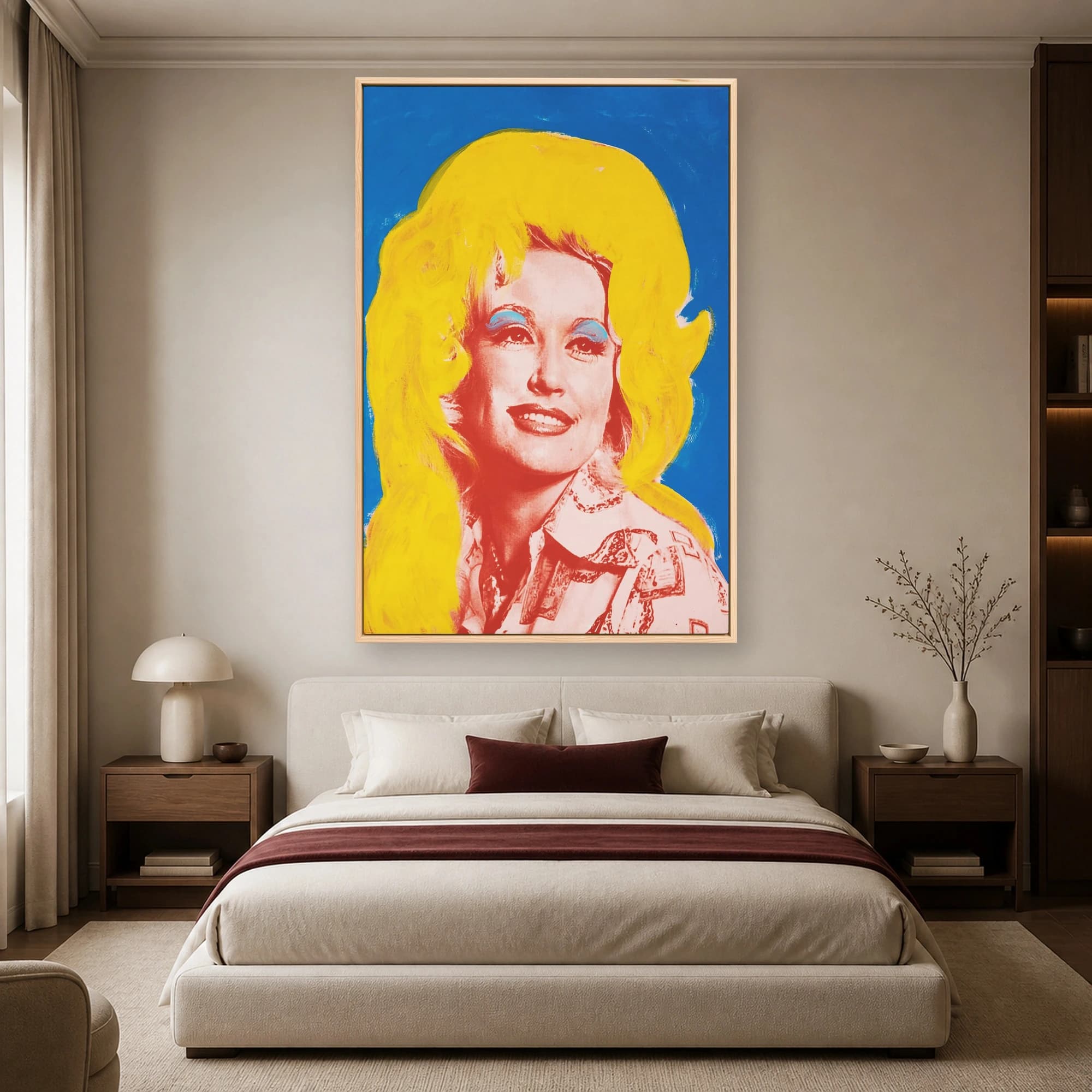 Dolly Parton Pop Art Portrait Canvas Print, view 4