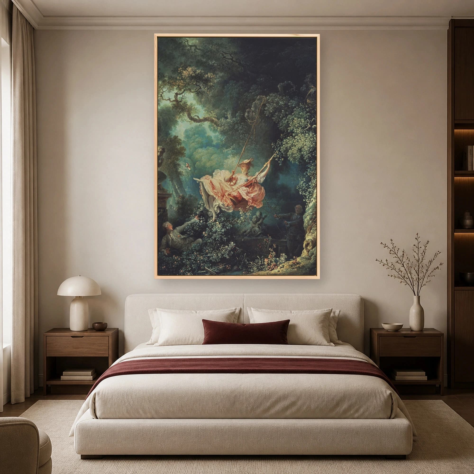 The Swing by Jean-Honoré Fragonard Fine Art Canvas Print, view 5